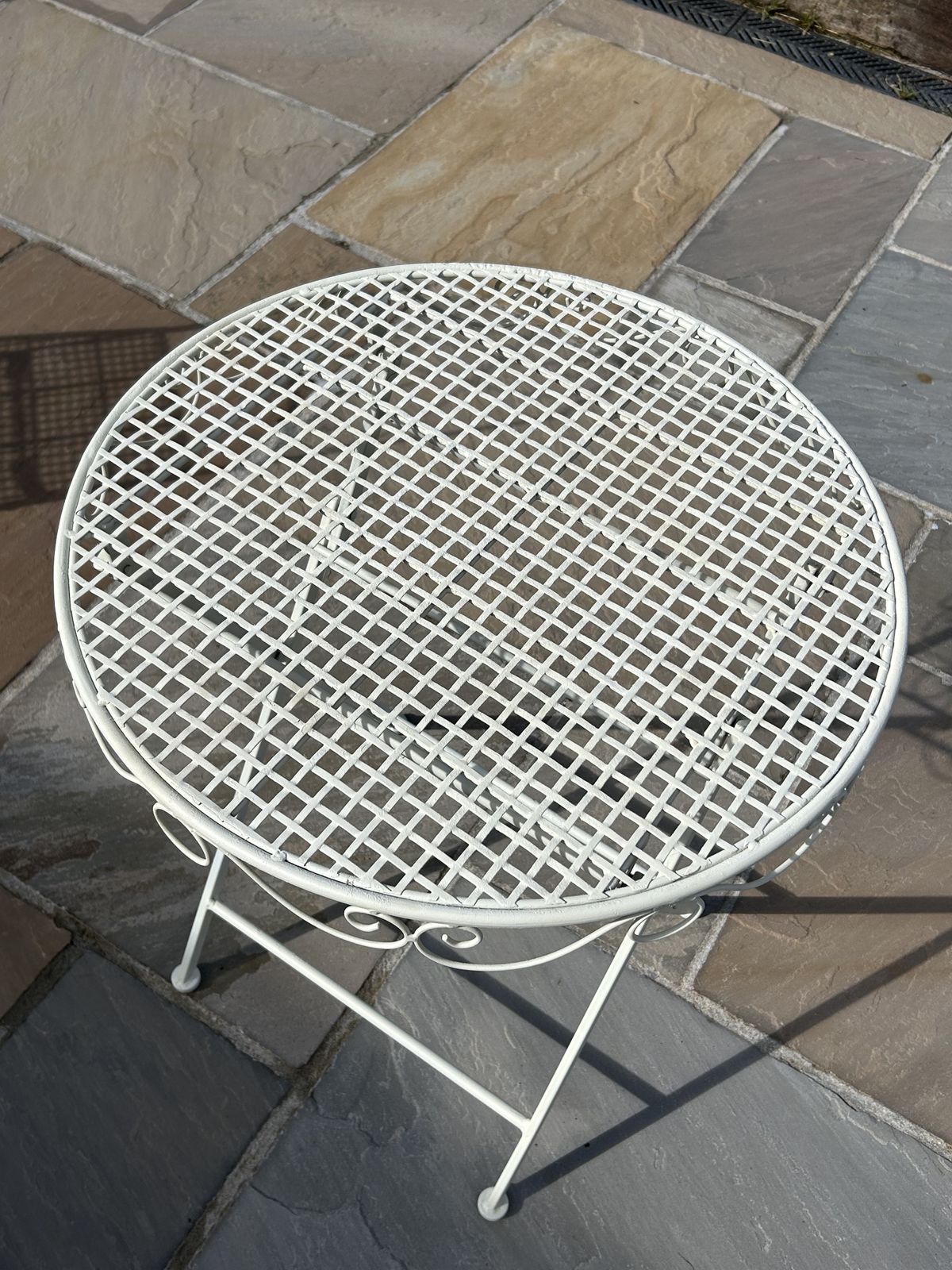 Refurbished Vintage French Bistro Set photo Garden Furniture