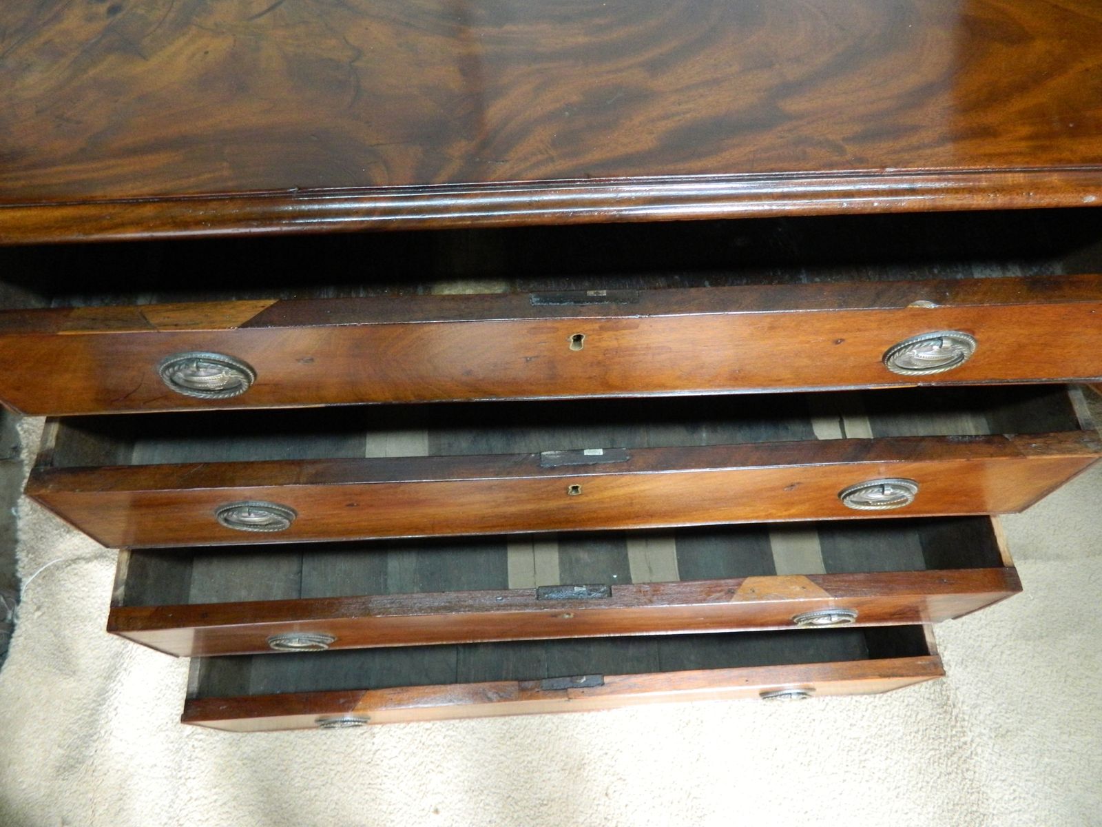 Furniture Victorian Mahogany Chest Of Drawers photo