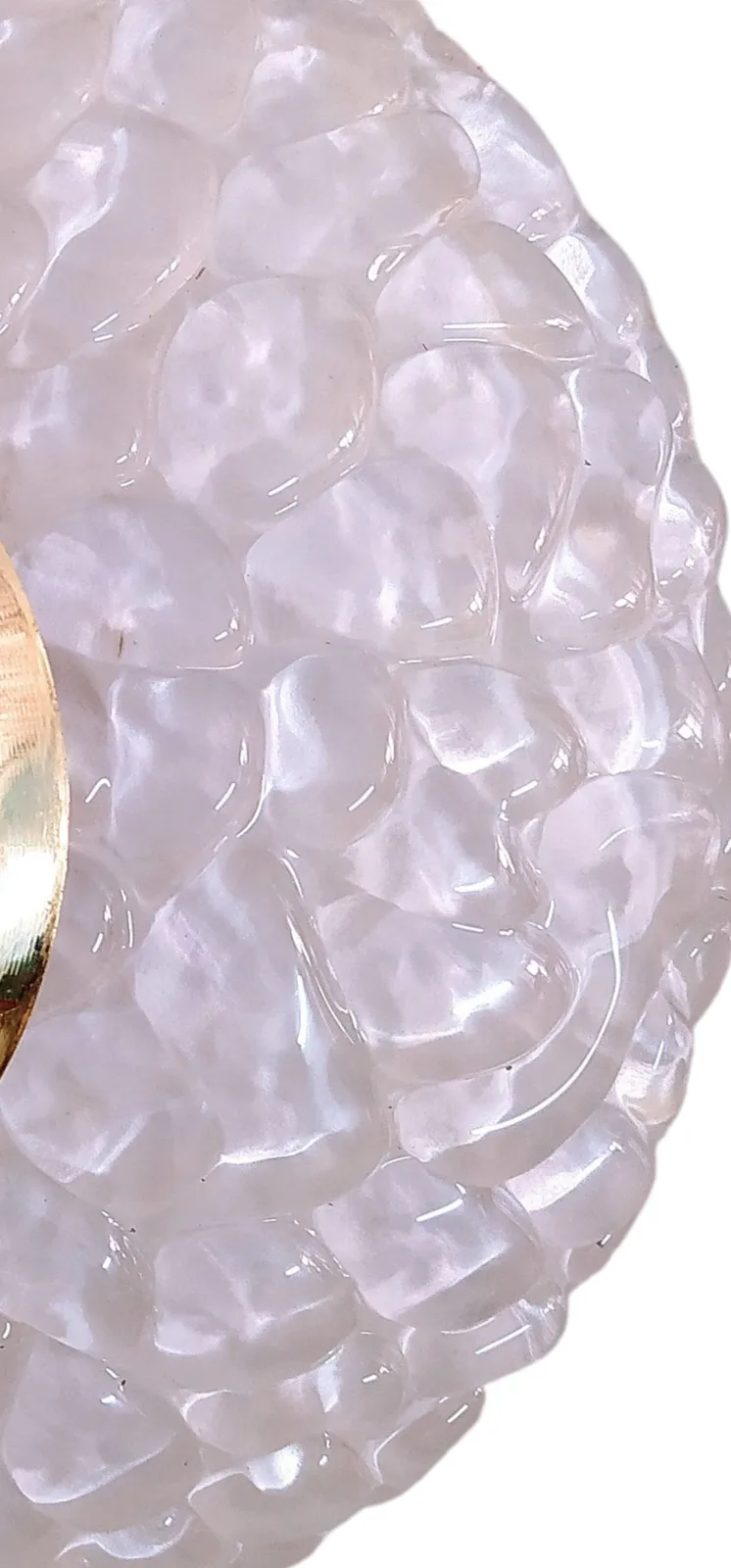 Verlichting Mid-Century Murano Ice Glass Wandlampen, 3 beschikbaar. photo