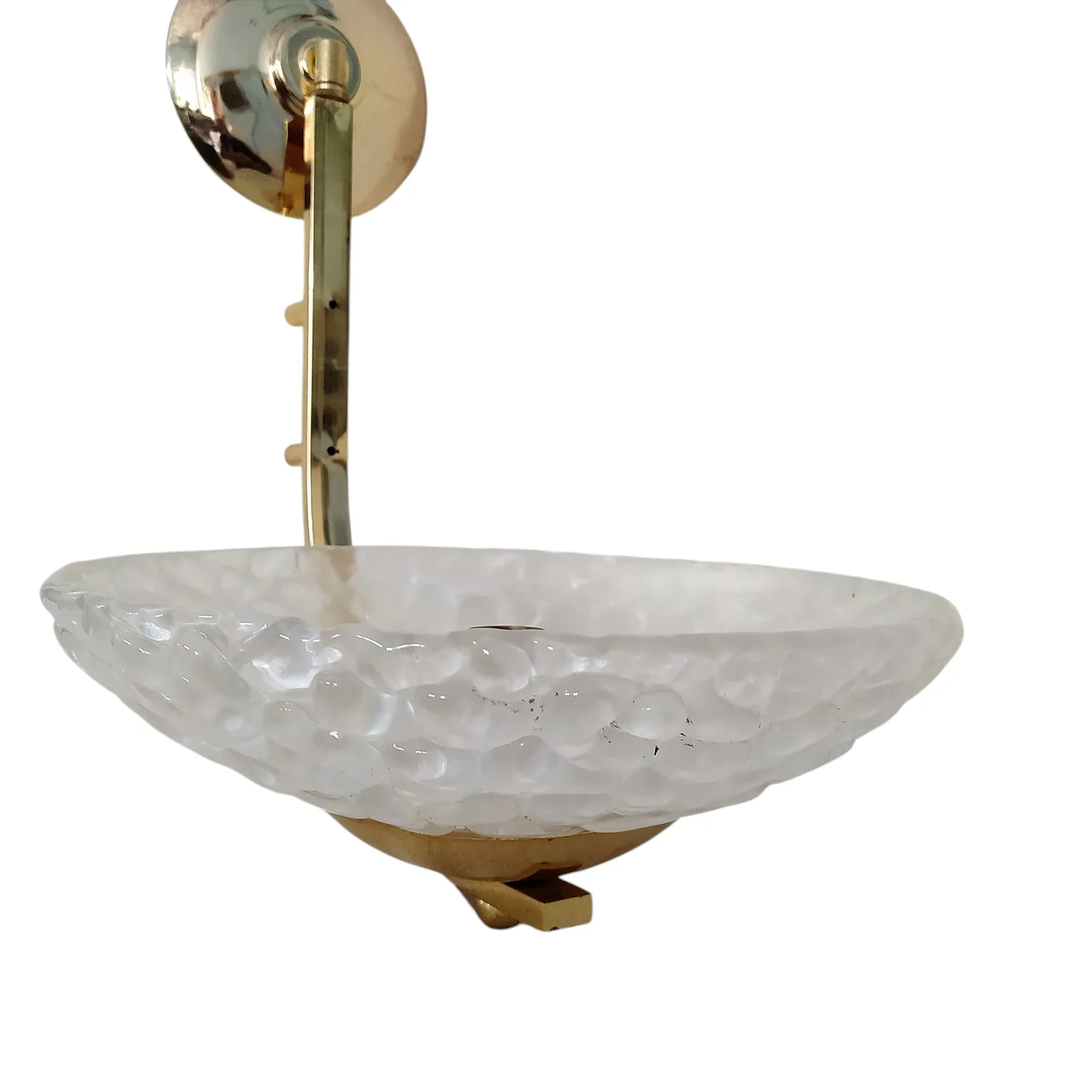 photo buy Mid Century Murano Ice Glass Wall Lights,3 Available.