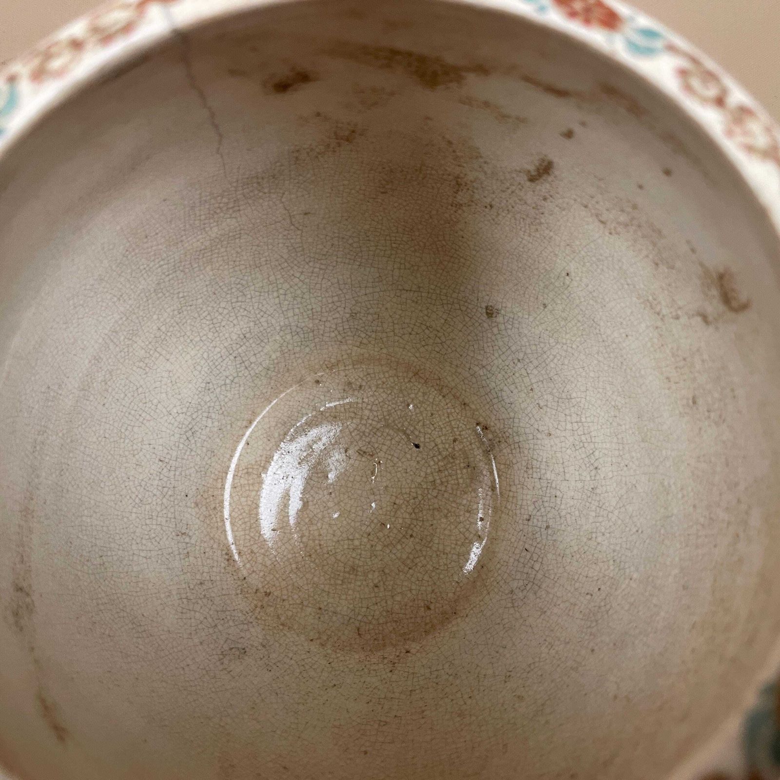 photo buy Vintage Japanese Satsuma Vase Hand Painted Crackle Glaze Bird Floral Display Jar Oriental Asian Old Aged Decorative