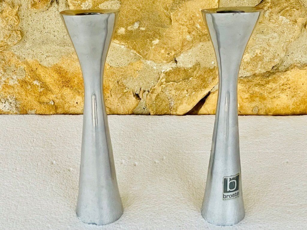 Vintage, Danish Modern Candlesticks By Broste Copenhagen, Set Of 2, Circa 1980's photo 343.0