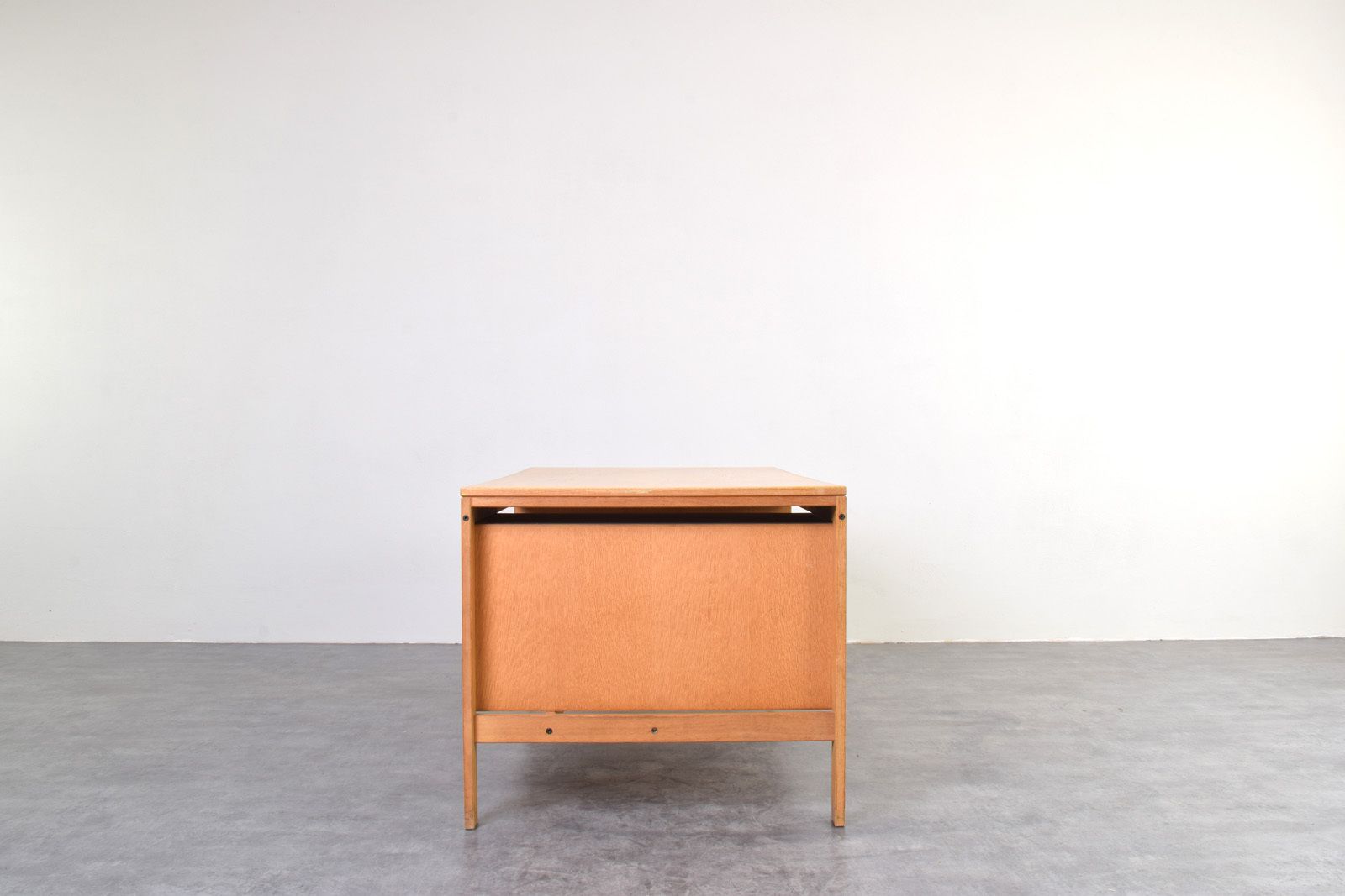 Mid Century Oak Desk By Chr. Rasmussen For Randers Møbelfabrik, 1970s. photo 1799.0