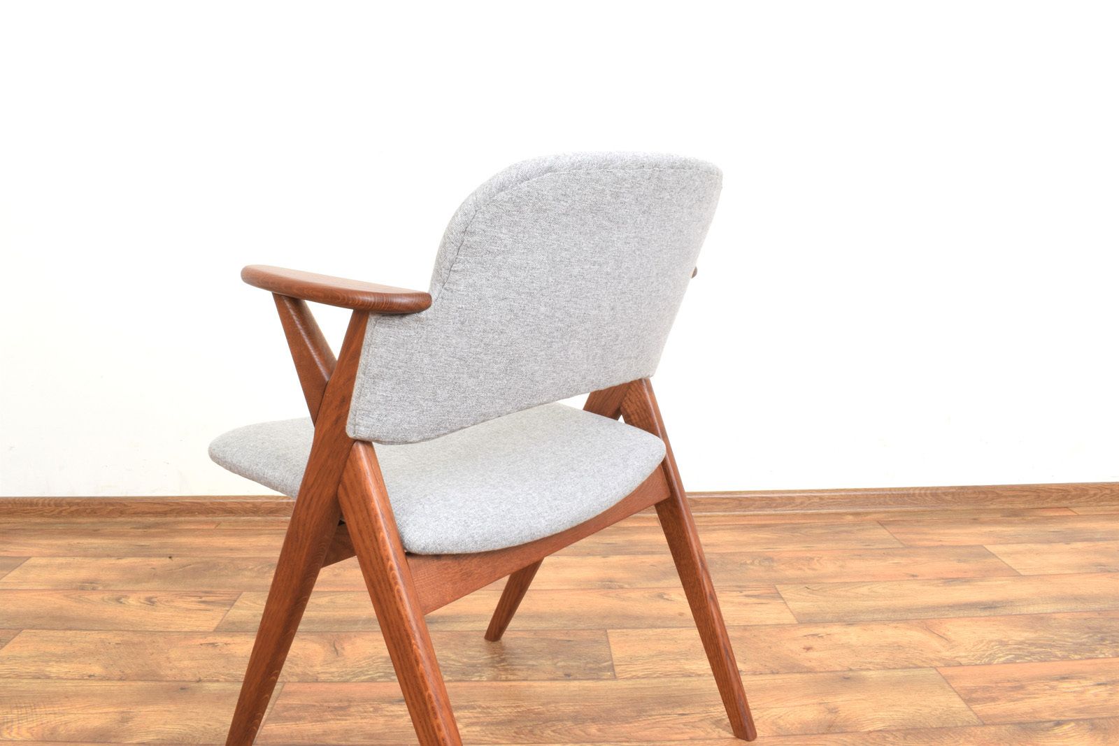 Furniture Mid Century Swedish Oak Dining Chair From Broderna Johansson, 1960s. photo