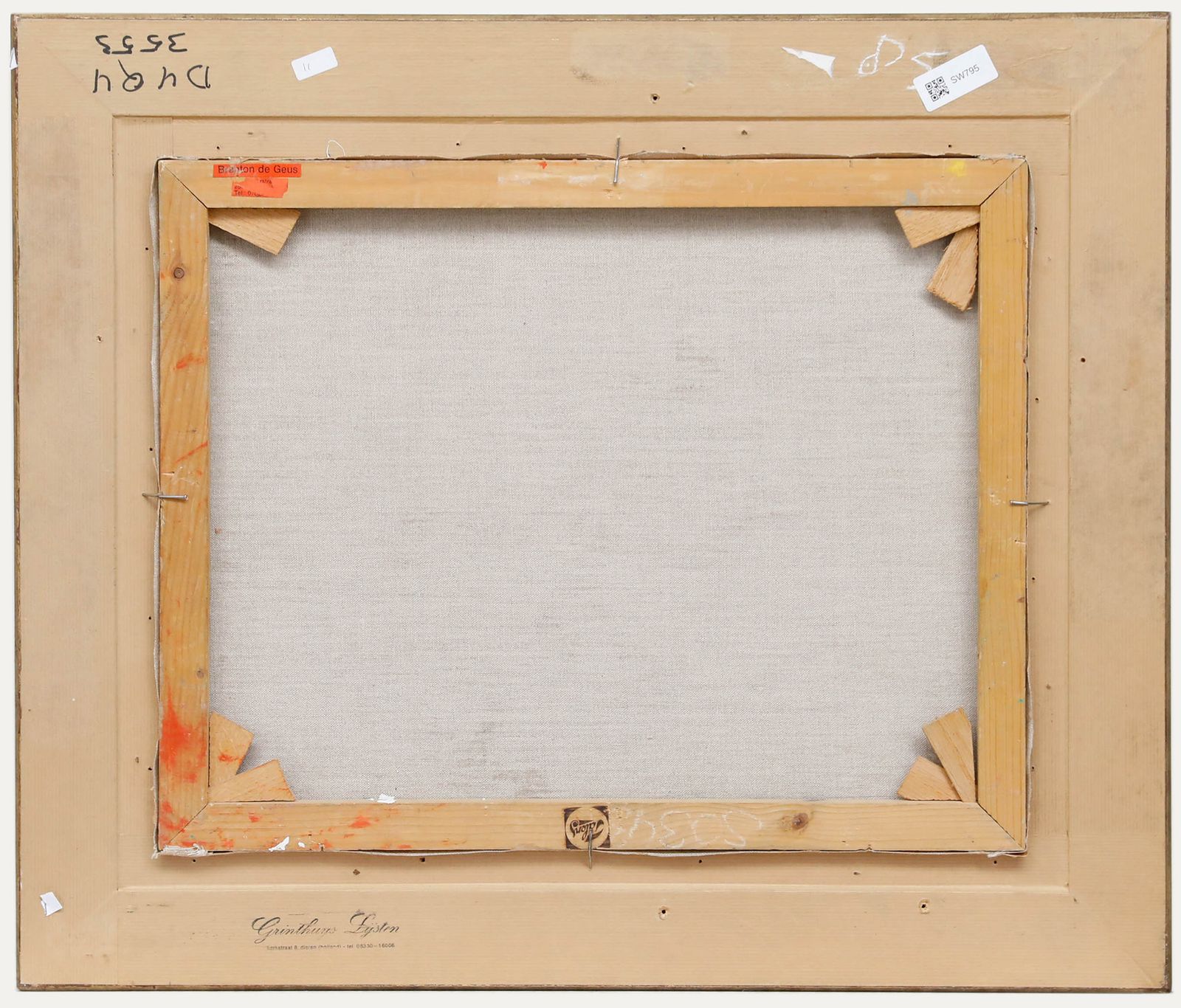 Louis Willem Van Soest (1867 1948) Framed Mid 20th Century Oil, White Fields photo for sale