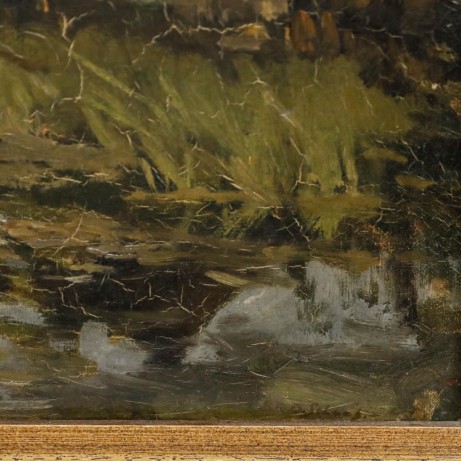 Egbert Rubertus Derk Schaap (1862 1939) Framed Oil, Villa Nova In Ankeveen photo vinterior