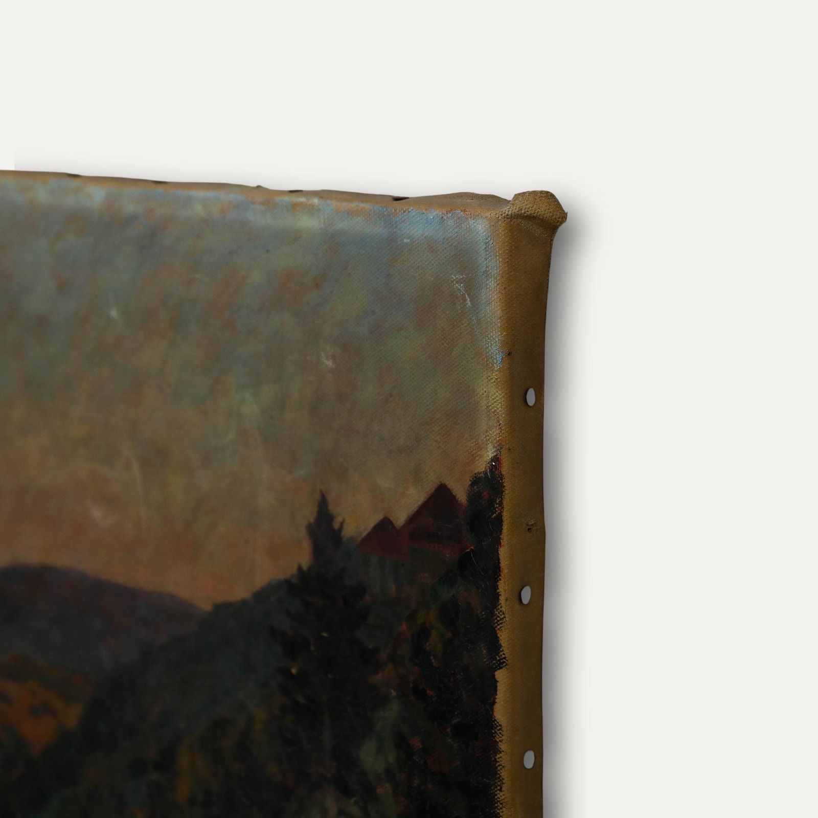 Emma Nachtigal (1875 1969) Impressionist 1925 Oil, Forested Hills photo 395.0