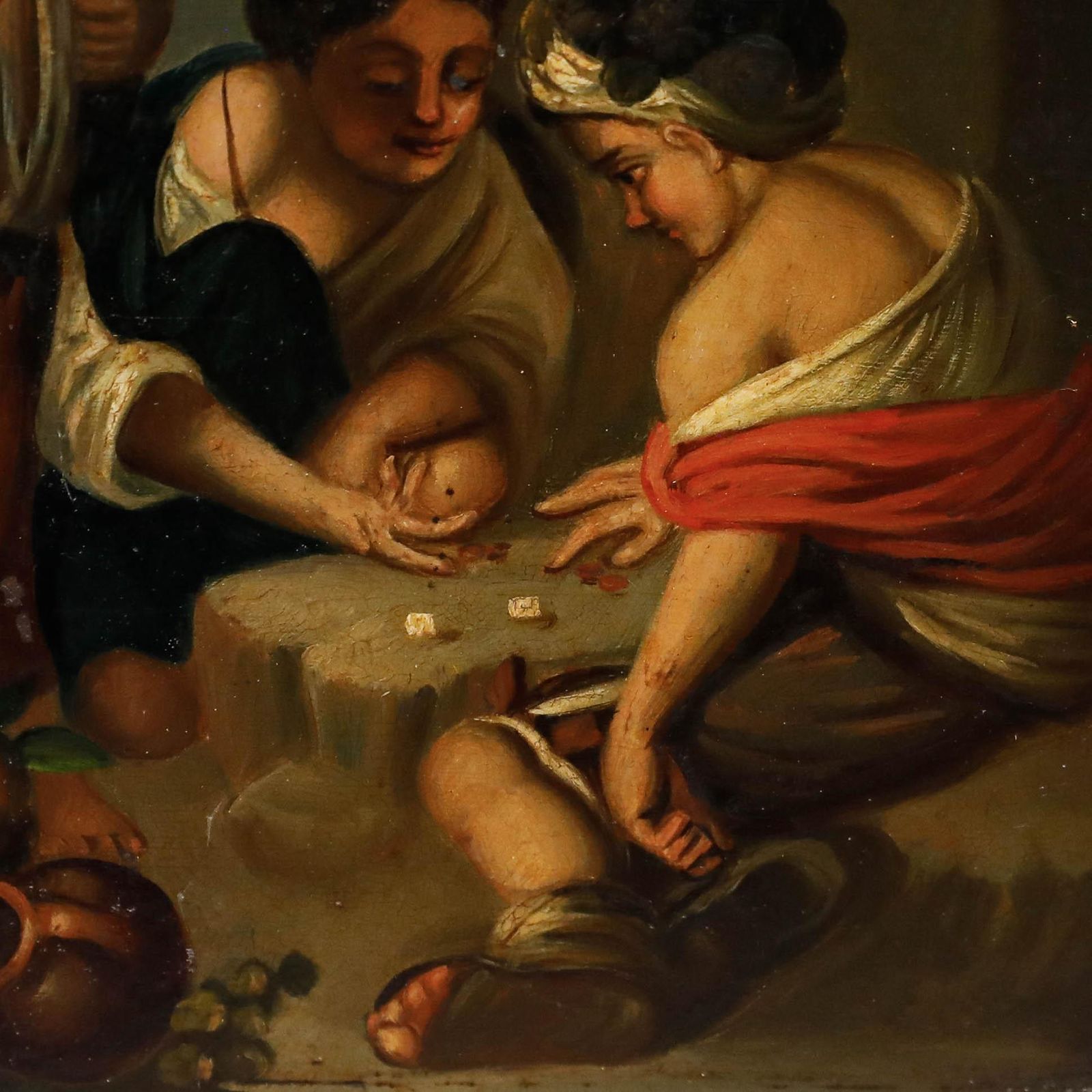 Minis After Bartolome Esteban Murillo (1618 1682) Oil, Boys Playing Dice photo vinterior