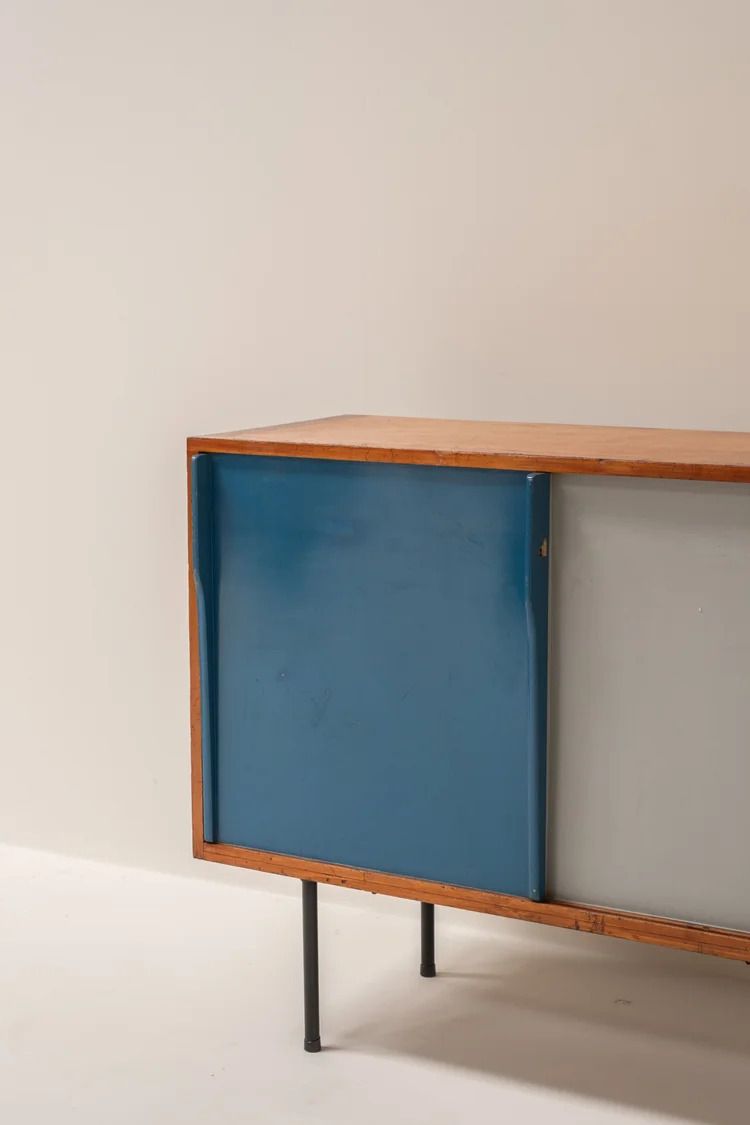 Exceptional French Mid Century Cabinet, 1950s photo furniture