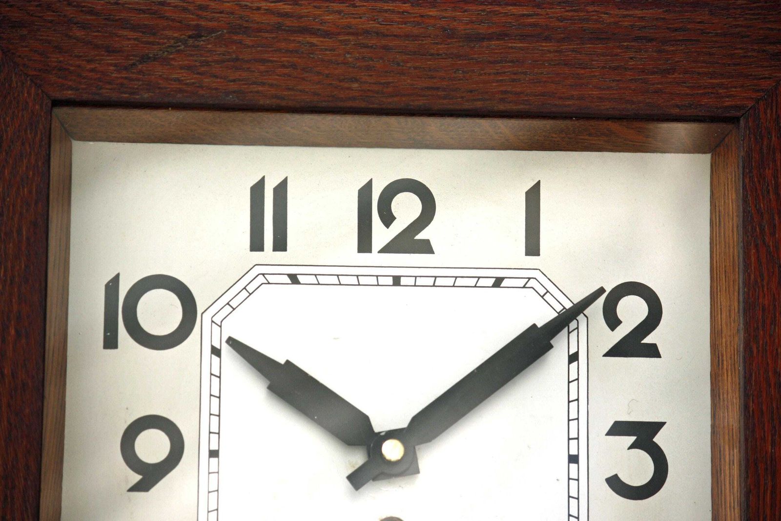 Vintage Wooden Wall Clock   32cm Retro Mid Century Style Clock 1950s Industrial Factory Clock Gift Off The Wall Clocks photo for sale