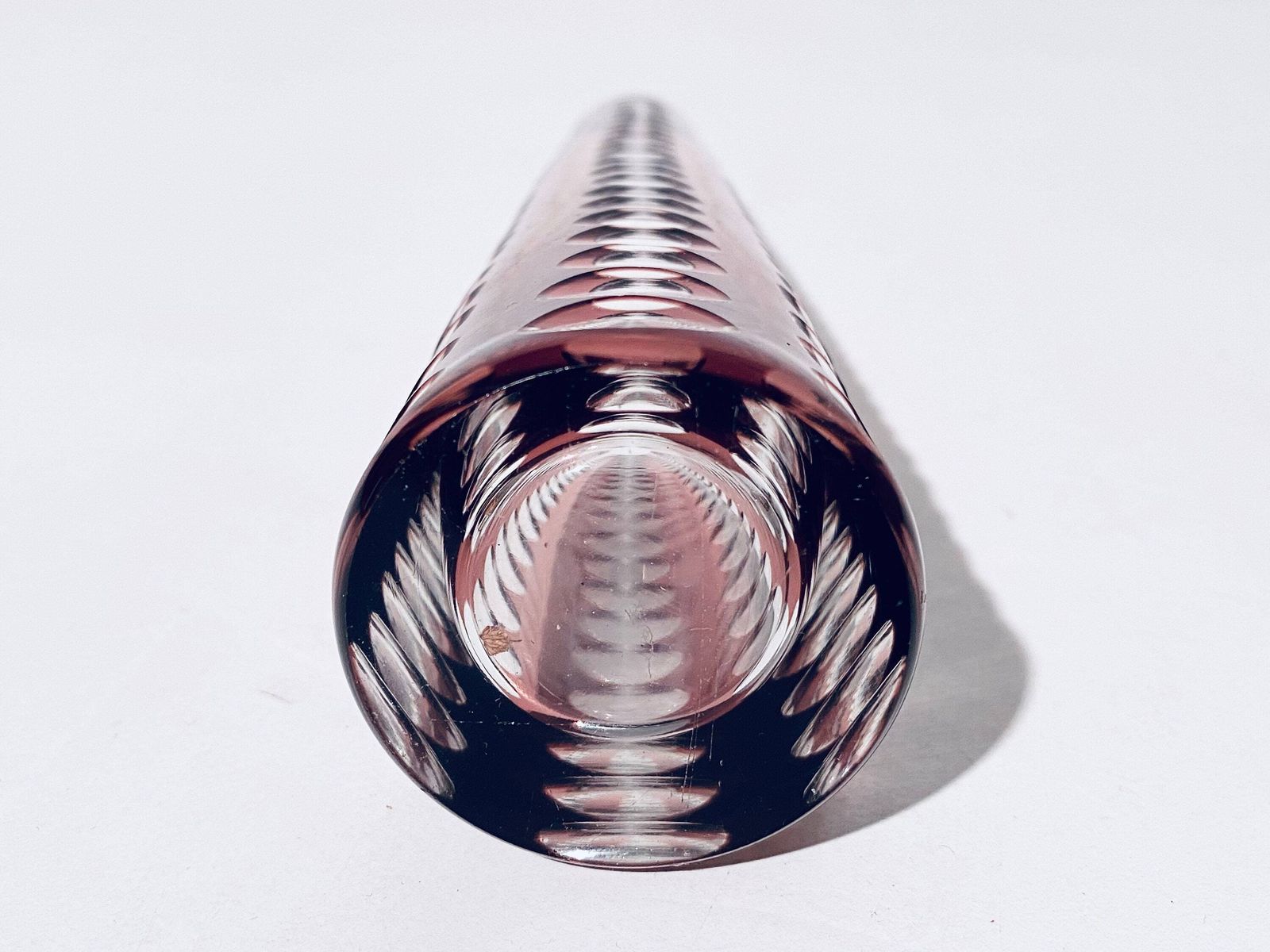 photo for sale 1920s Amethyst Carl Hosch Glass Vase Art Deco Steinschönau Bohemia / Antique Decor