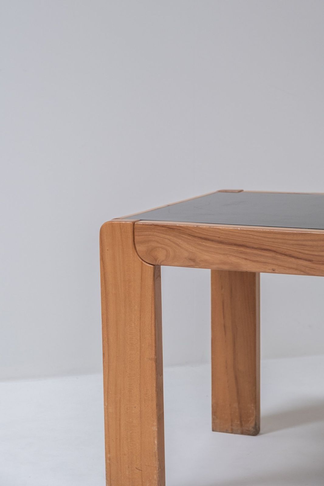 70ties French Dining Table, Elm Wood With Formica Top (Extendable photo buy