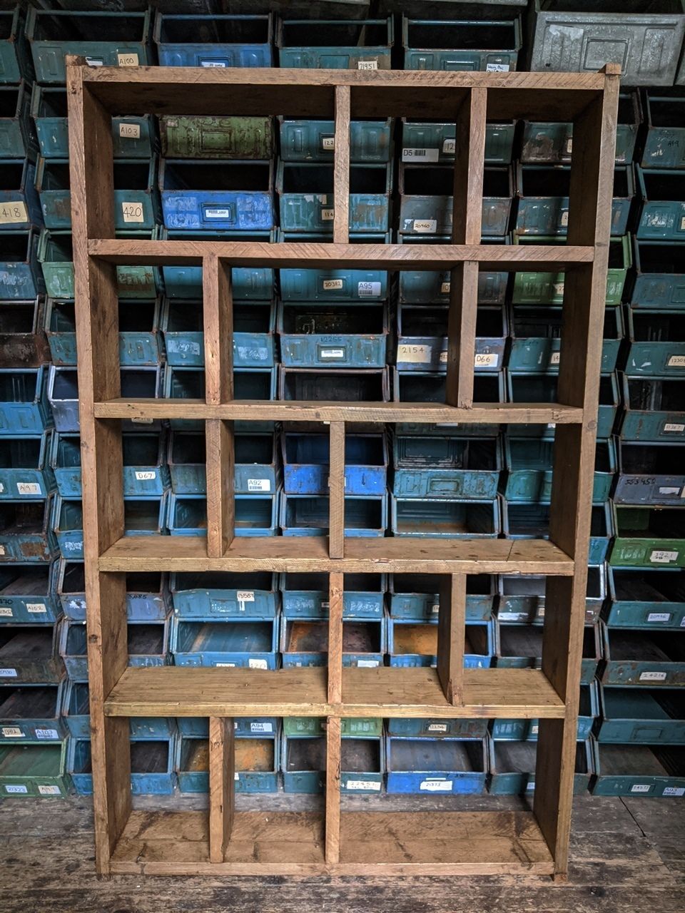 Made To Order Furniture Shelves Bespoke Record Tv Etc Units Pigeon Holes Upcycle #3 photo vintage