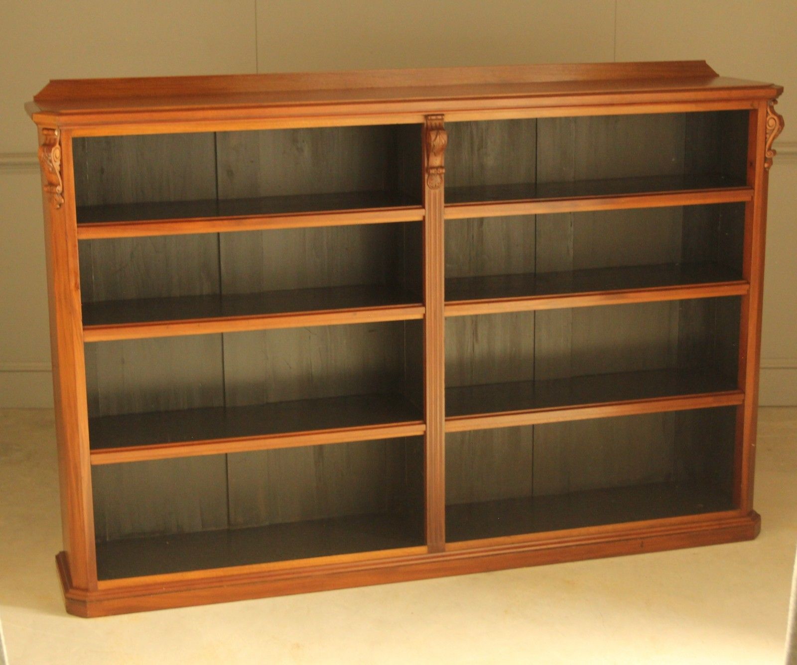 A Good Quality Victorian Mahogany Open Bookcase photo for sale