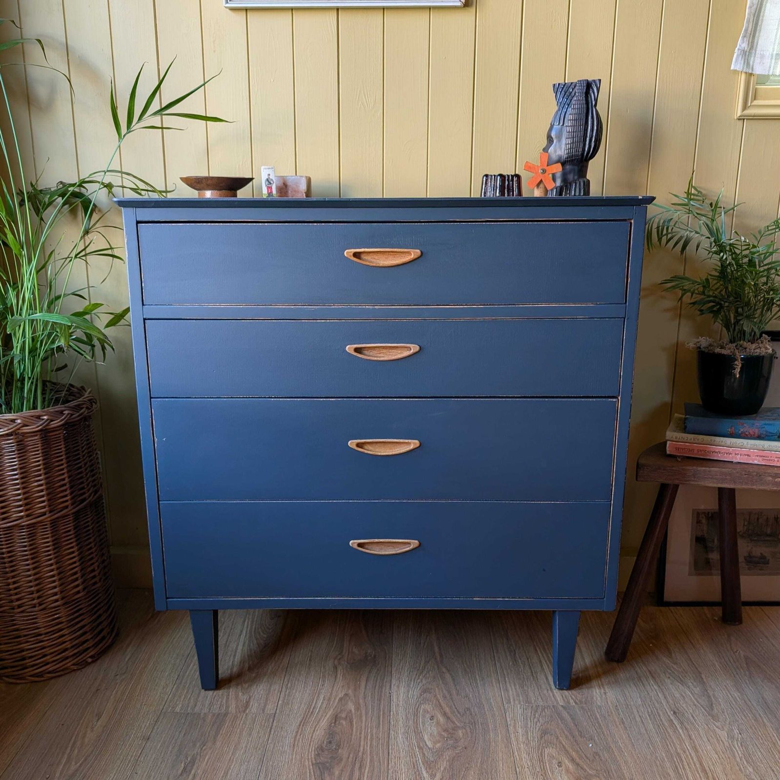 Painted Mid Century Chest Of Drawers photo Furniture