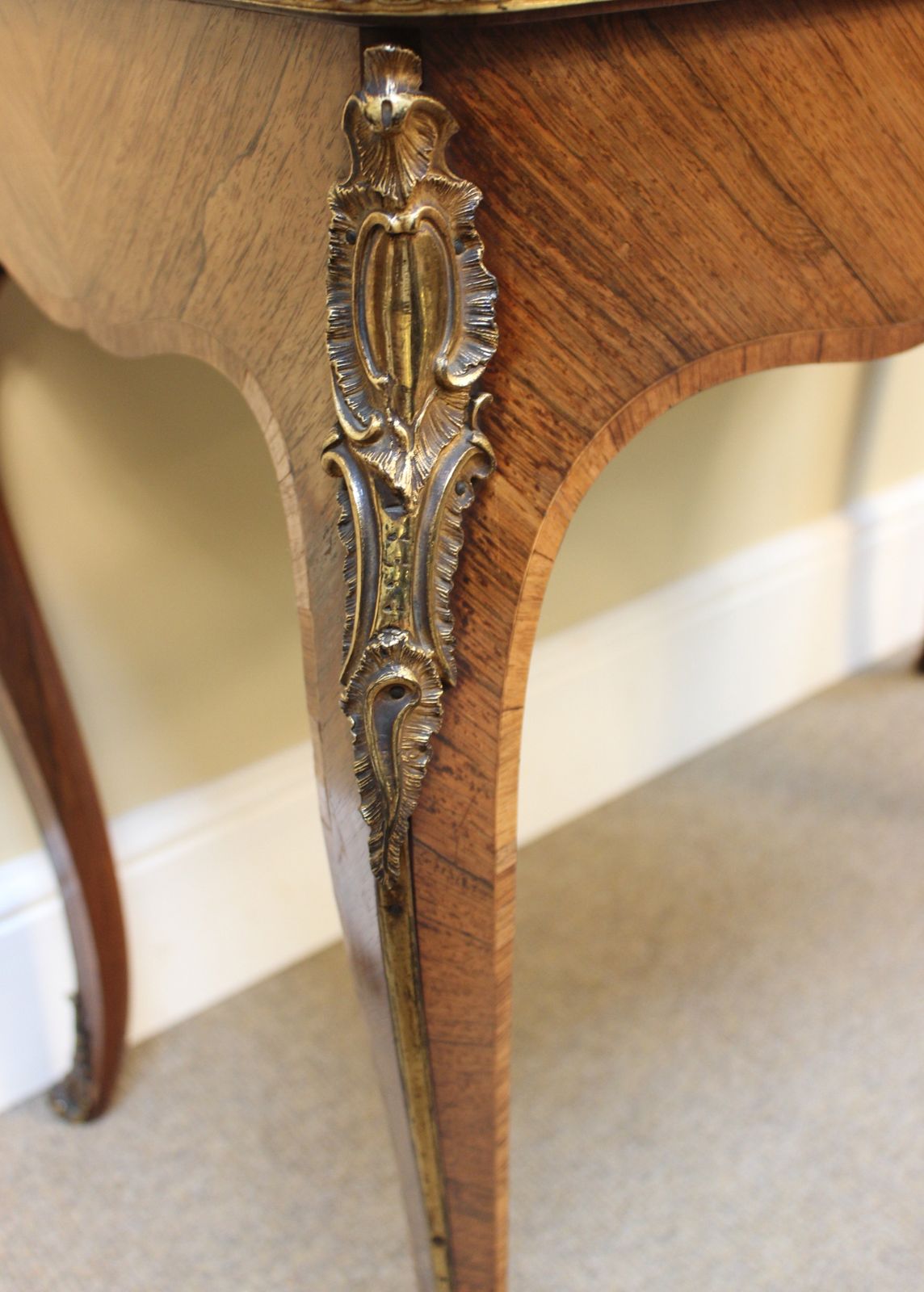 19thc. Rosewood & Kingswood Cross Banded Card Table photo Furniture