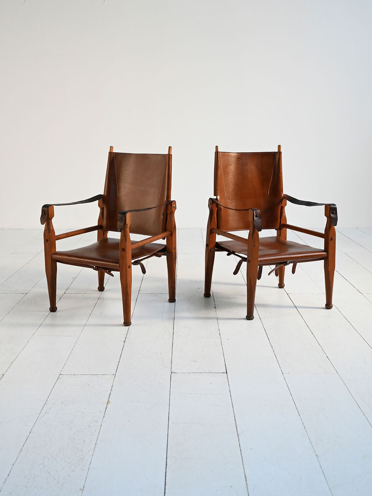 Pair Of 1950s Safari Chairs