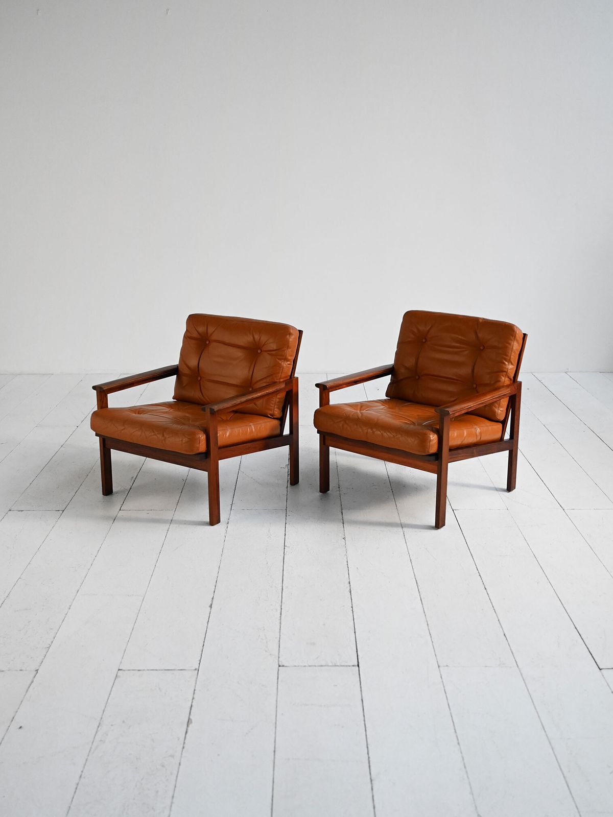 Illum Wikkelsø “Capella” Armchairs, Denmark, 1960s photo Furniture