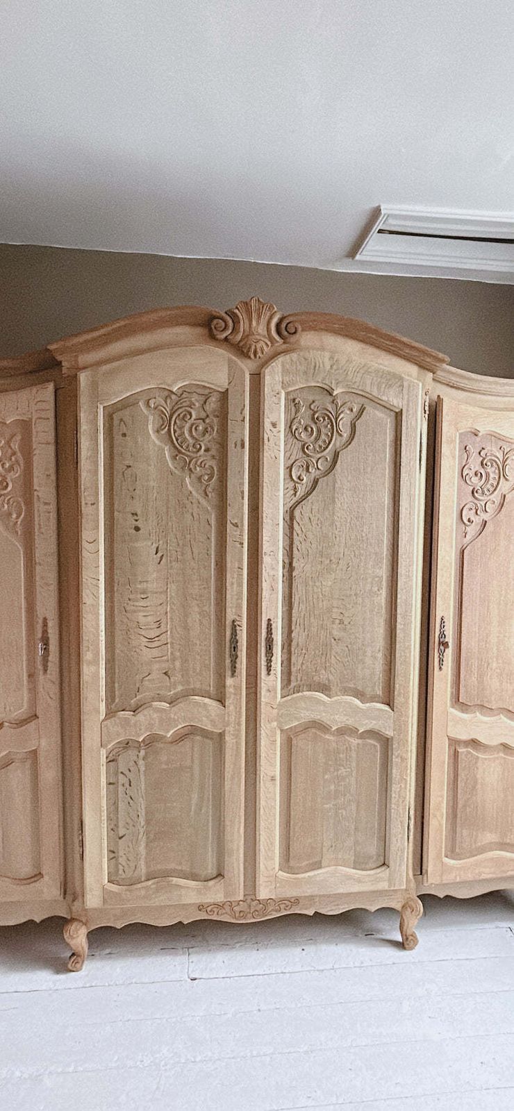 Large French4 Door Armoire In Oak photo furniture