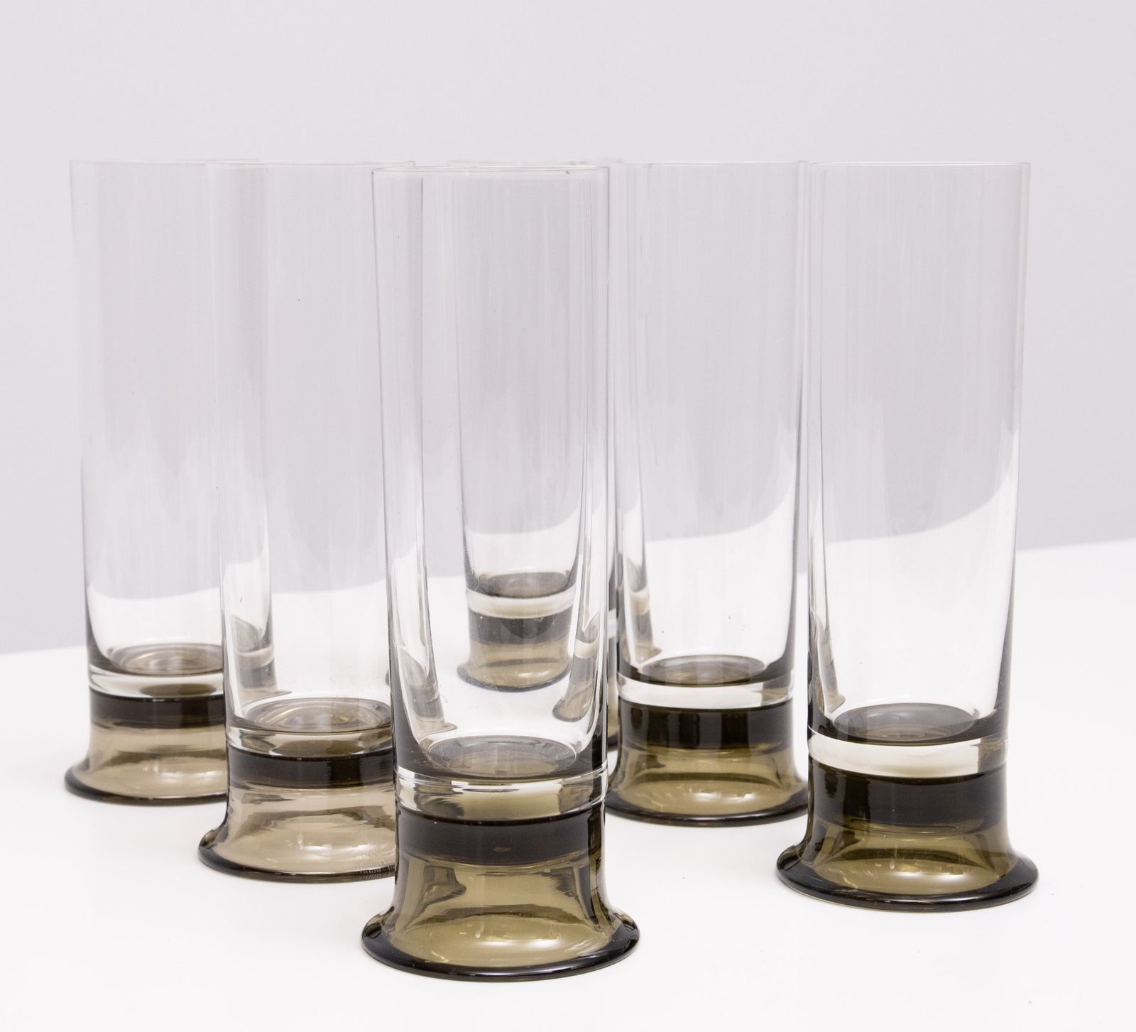 Set Van Zes Rookglazen Bierglazen Van Rosenthal, Jaren 1970 photo Woonaccessoires