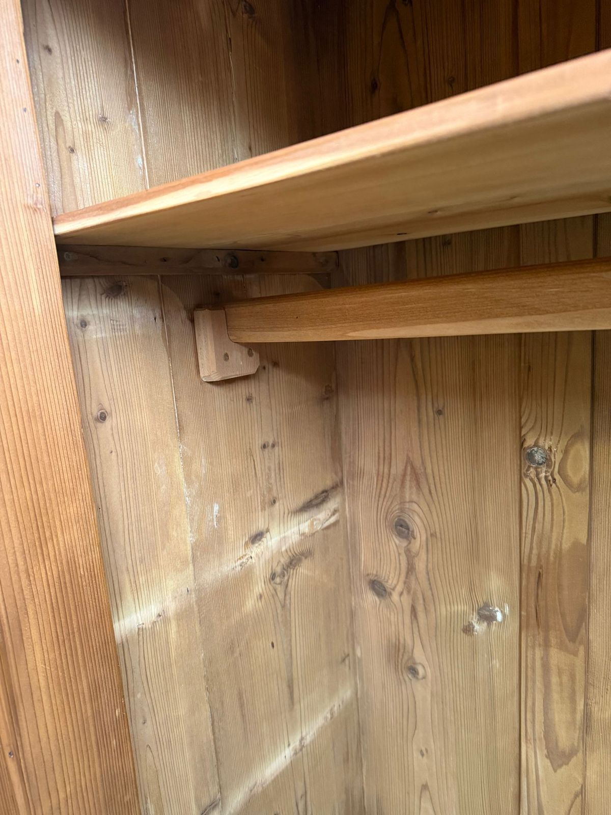 Furniture A Lovely Waxed Genuine Hungarian Victorian 1 Piece Hall/Child's Wardrobe photo