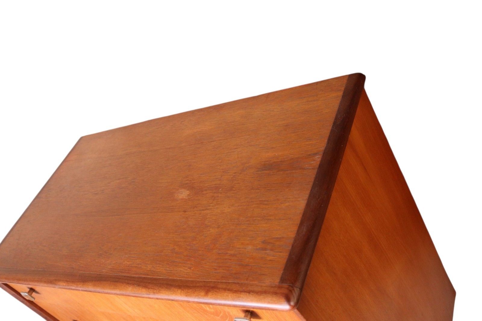 295.0 Mid Century Homeworthy Teak Chest Of Drawers 4 Drawer 1960s photo