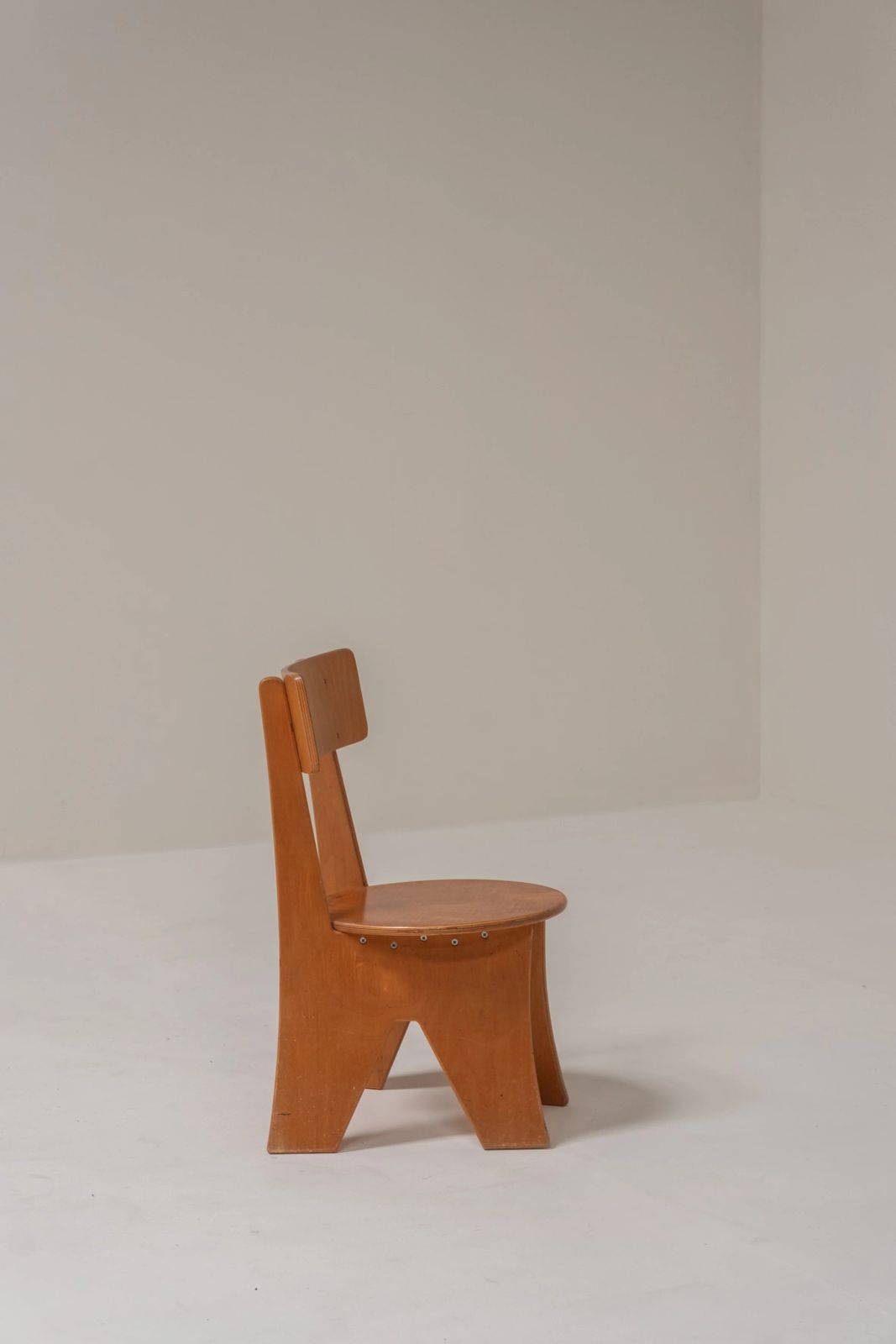 Sculptural Pair Of Plywood Chairs, Germany, 1970s photo 1310.0