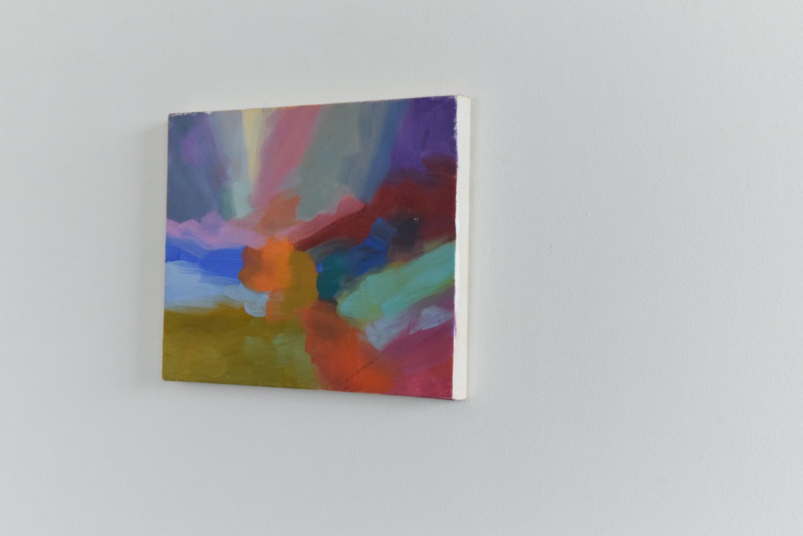 Contemporary Original Small Abstract Acrylic On Canvas Painting By Jim Ridout photo vinterior