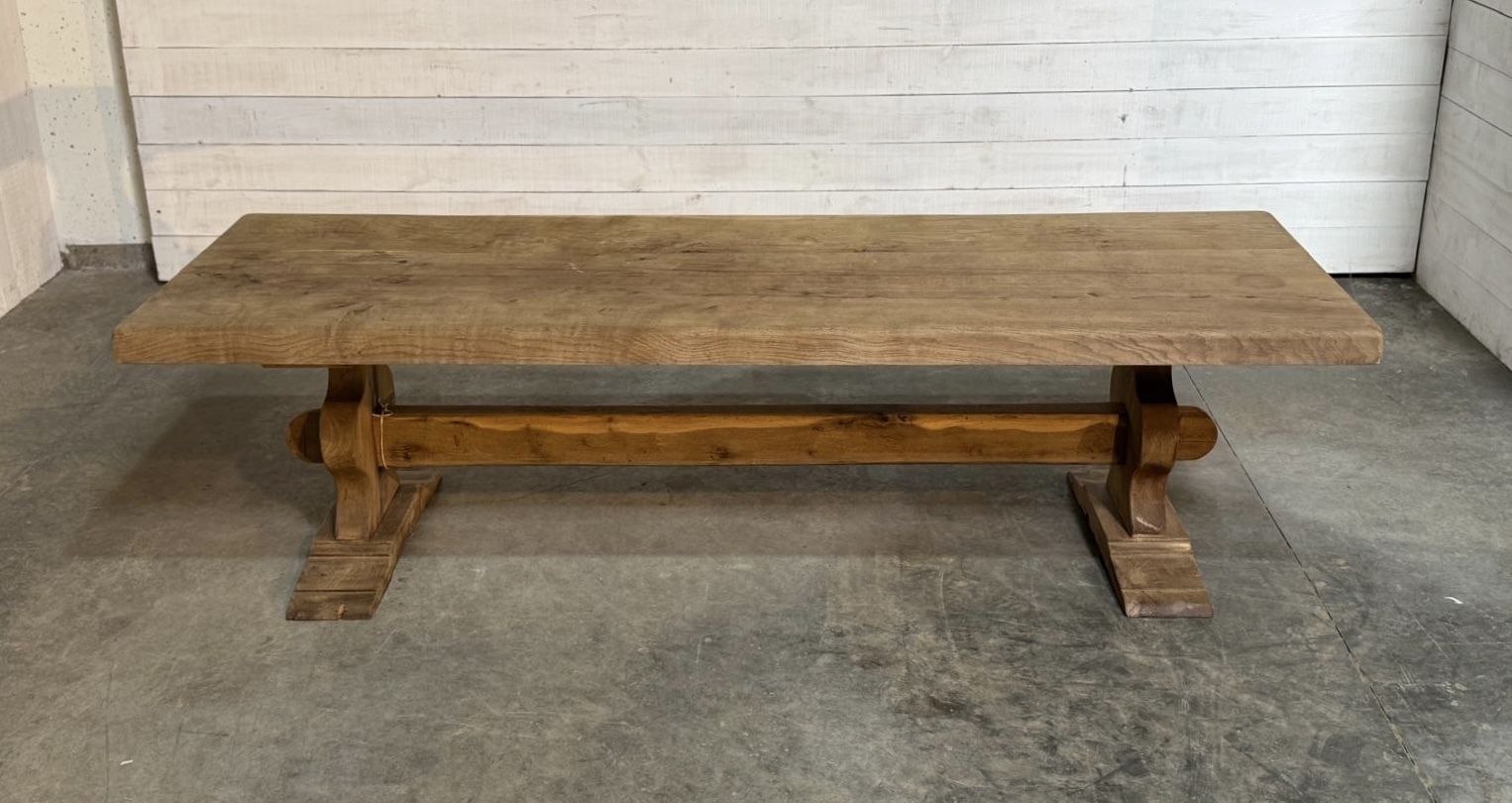 photo for sale Superior Large French Oak Farmhouse Dining Table