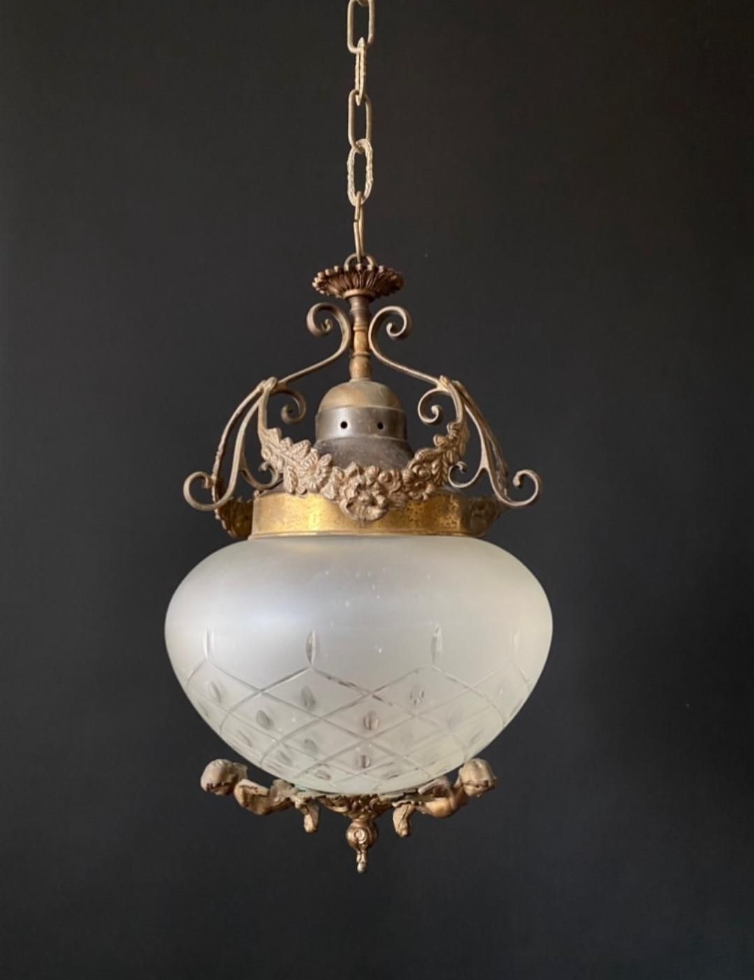 photo for sale Duty Free For USA. Pair Of Antique Chandelier
