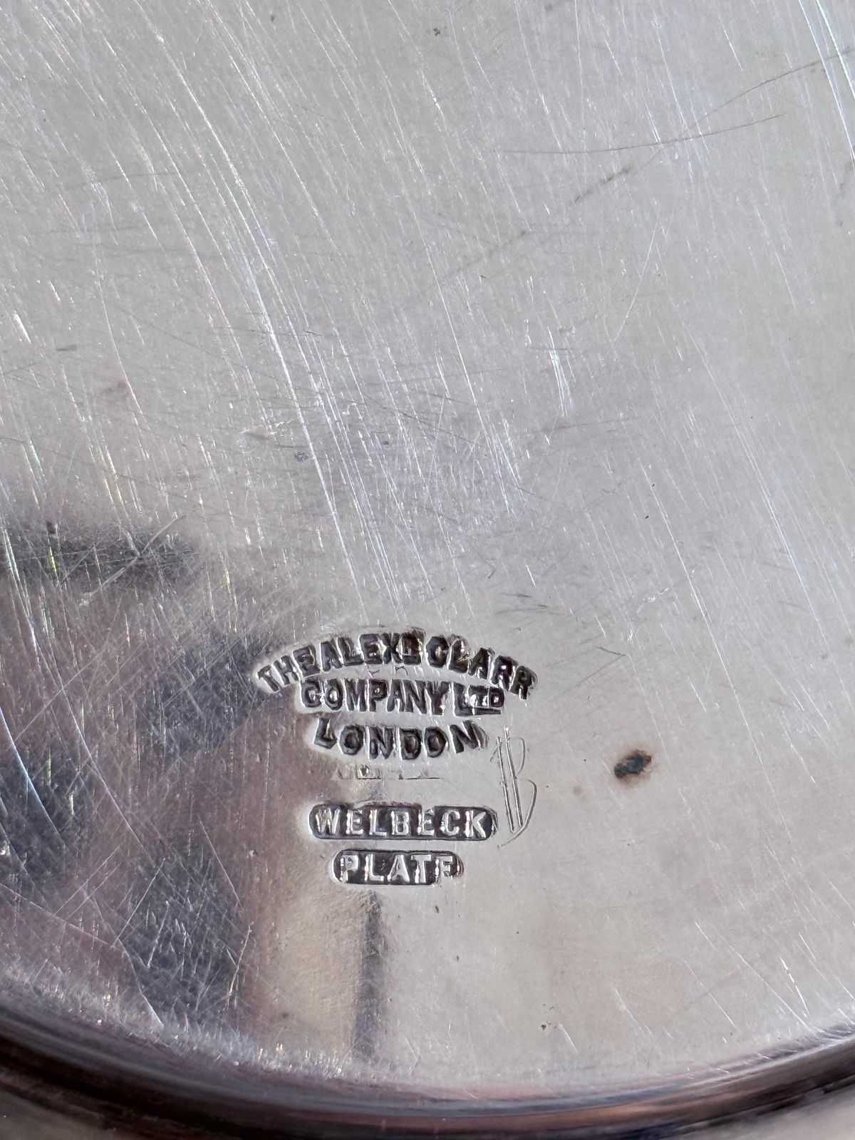 Beurrier d'époque en argent avec insert en verre, service de table de luxe, plat à caviar photo vintage