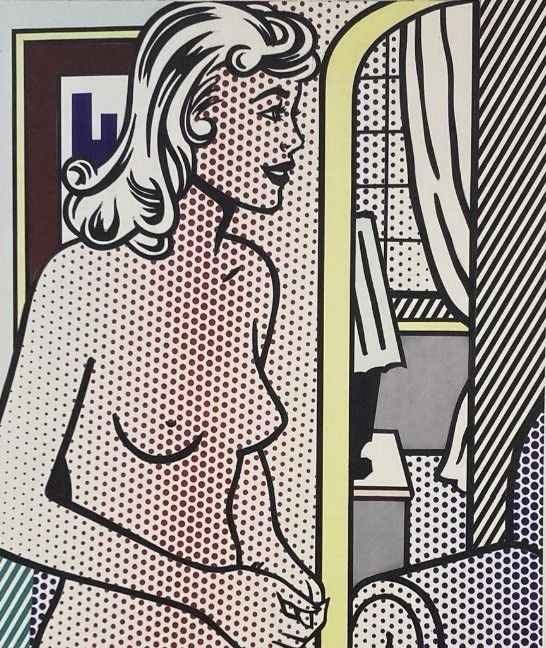Roy Lichtenstein – Lithograph With Coa | Framed Pop Art Print photo furniture