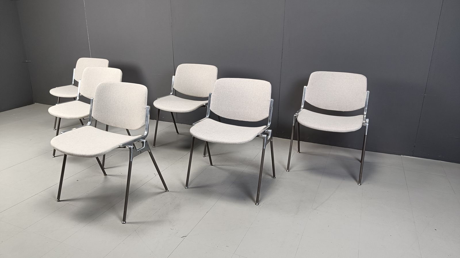 Vintage Dsc 106 Side Chairs By Giancarlo Piretti For Castelli, Set Of 6 photo furniture