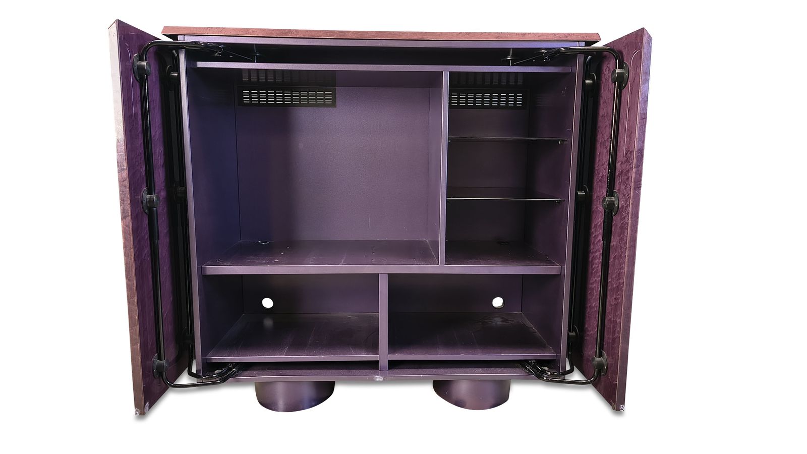 Burl Bar Cabinet By Giovanni Offredi For Saporiti, 1970s photo for sale