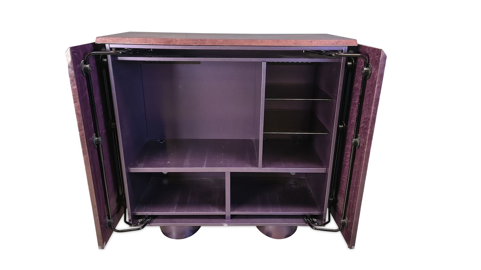 Burl Bar Cabinet By Giovanni Offredi For Saporiti, 1970s photo Furniture