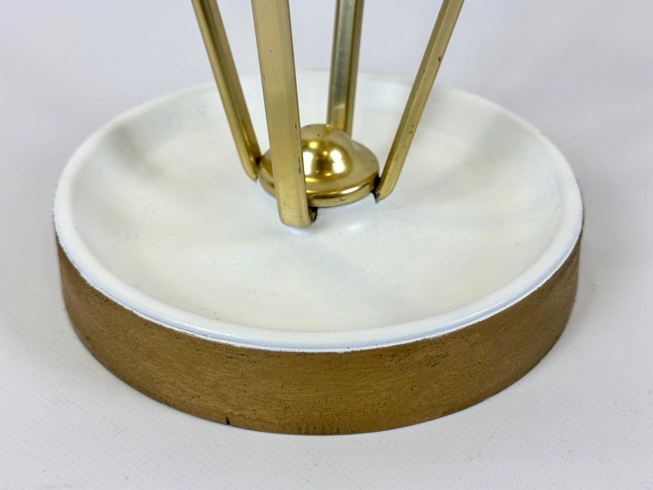 Mid Century Modern Austrian Aluminium And Brass Umbrella Stand, 1960s photo Home Decor