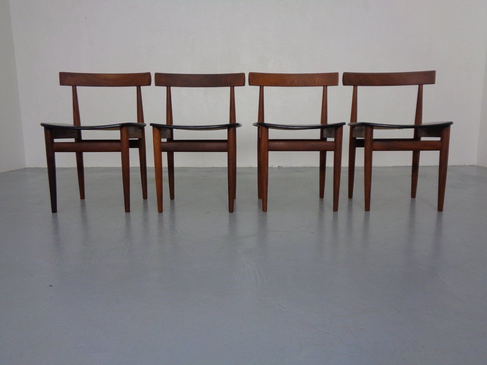 Furniture Roundette Teak Table & Chairs From Hans Olsen, Denmark, 1950sm, Set Of 5 photo