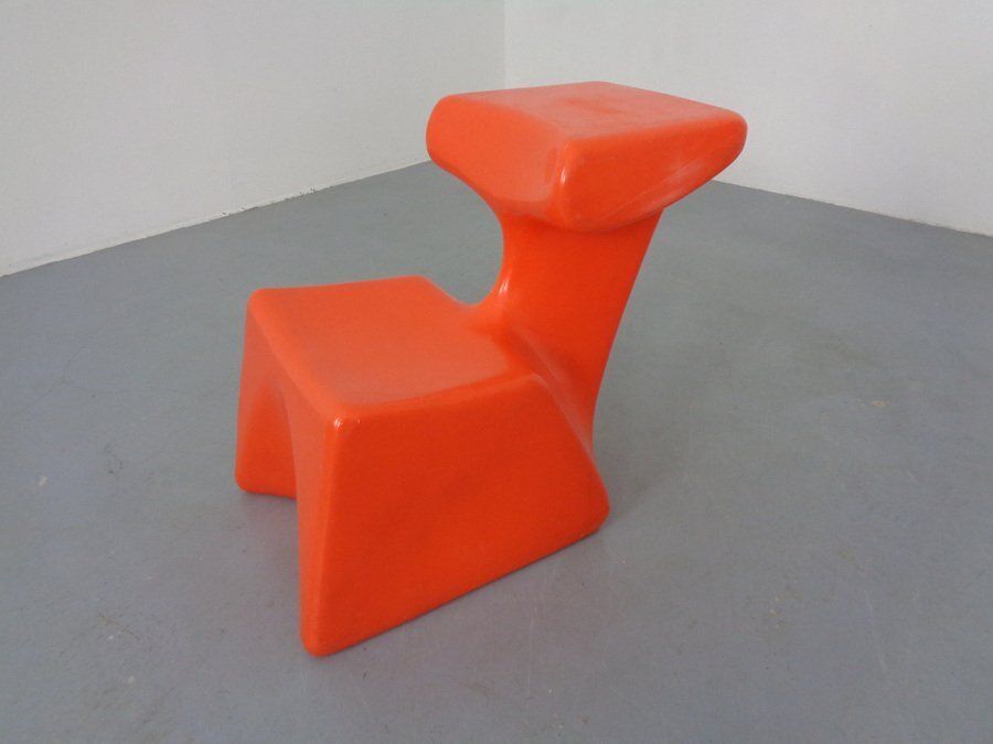 Zocker Plastic Chair By Luigi Colani For Top System Burkhard Lübke, Germany, 1970s photo Furniture