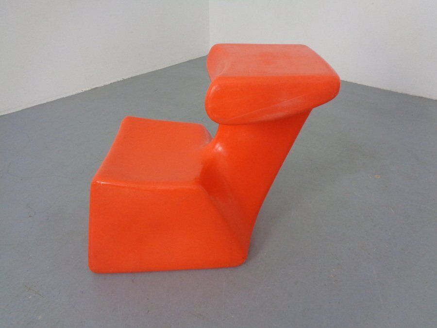 Zocker Plastic Chair By Luigi Colani For Top System Burkhard Lübke, Germany, 1970s photo buy