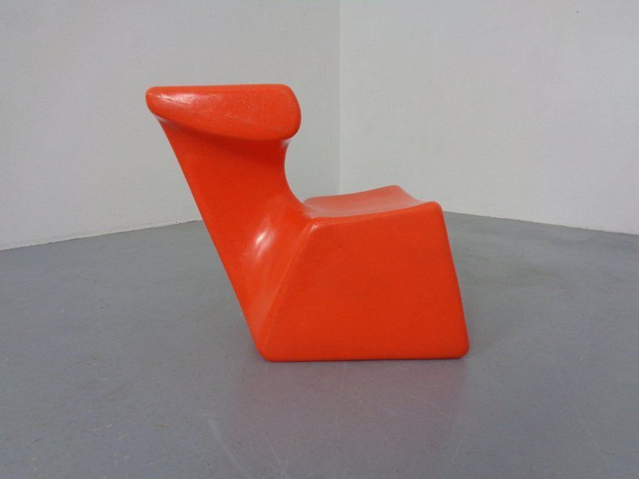 Zocker Plastic Chair By Luigi Colani For Top System Burkhard Lübke, Germany, 1970s photo vintage