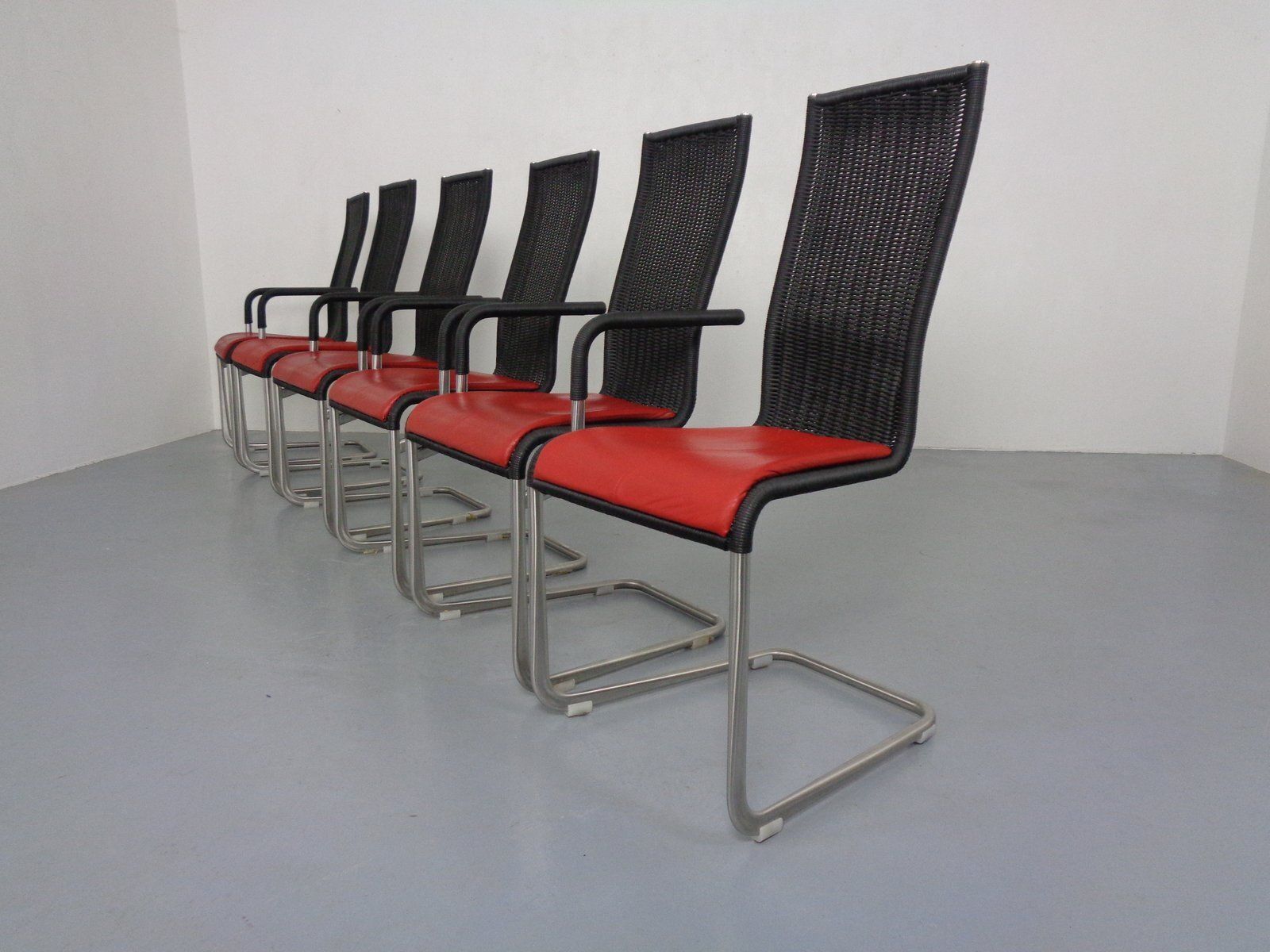 Kragstuhl D21 & B20 Cantilever Chairs By Jean Prouve & Axel Bruchhäuser For Tecta, 1980s, Germany, Set Of 6 photo furniture