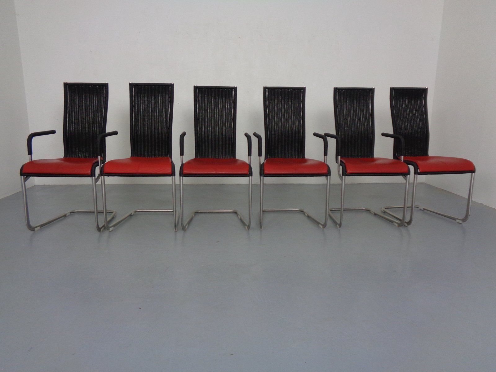 Kragstuhl D21 & B20 Cantilever Chairs By Jean Prouve & Axel Bruchhäuser For Tecta, 1980s, Germany, Set Of 6 photo vinterior