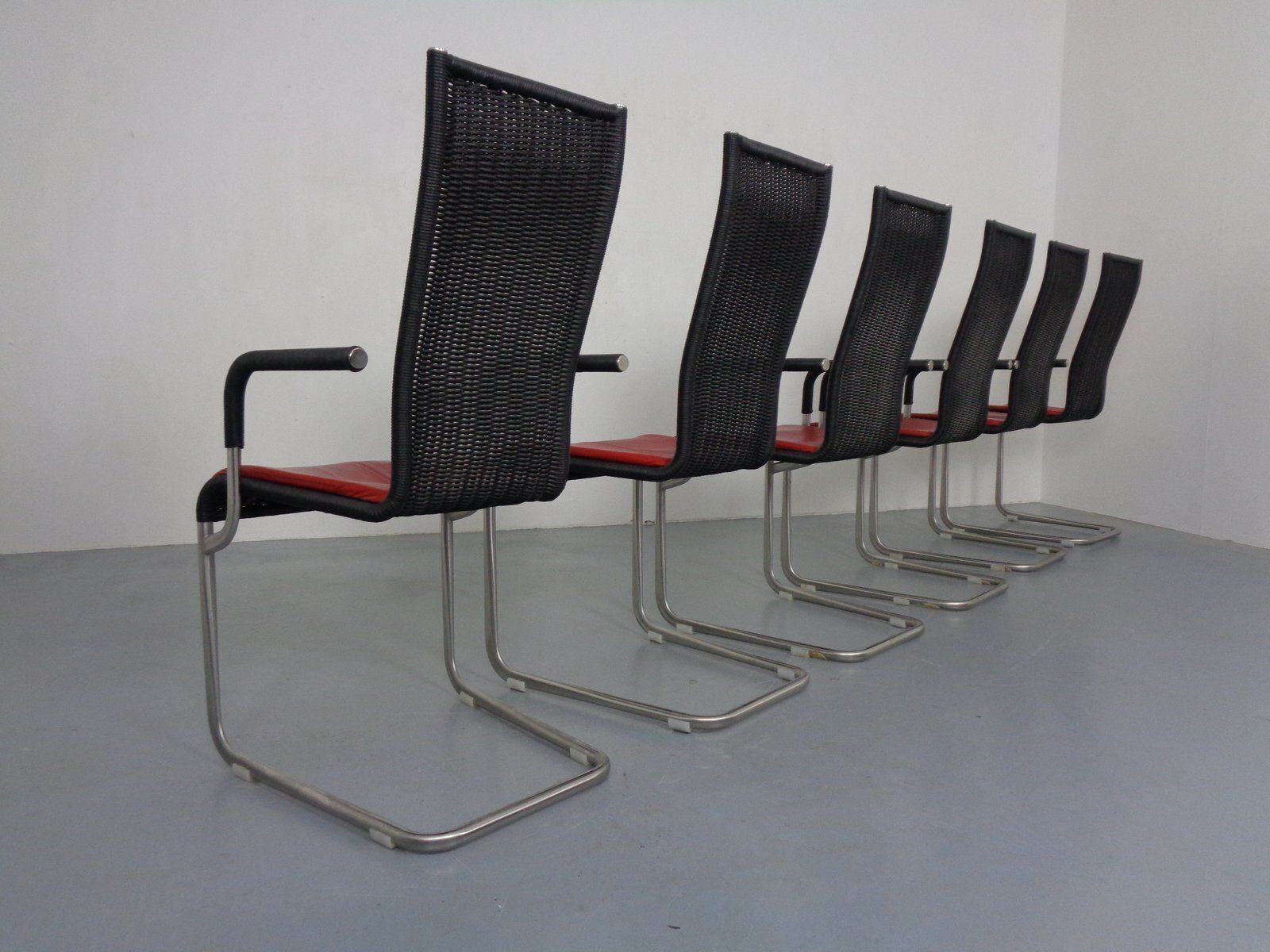 Kragstuhl D21 & B20 Cantilever Chairs By Jean Prouve & Axel Bruchhäuser For Tecta, 1980s, Germany, Set Of 6 photo buy