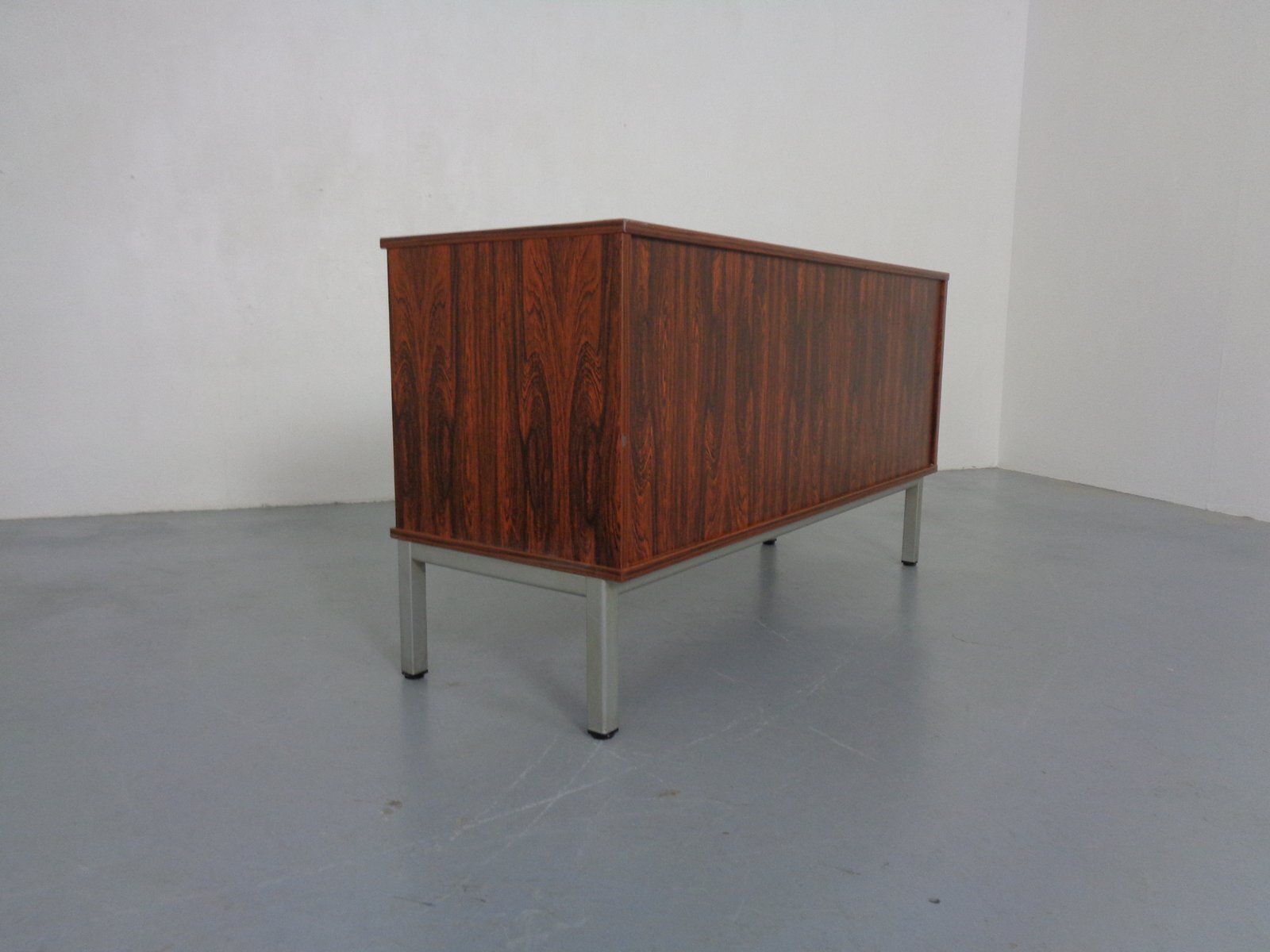 photo furniture Small Laminated Sideboard In Rosewood Finish From Waiko, Germany, 1970s
