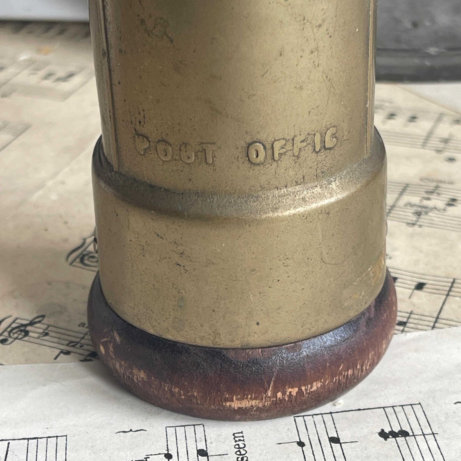 Vintage Brass Post Office Box Money Bank   Desk Decor Greycatbrocante      5 Out Of 5 Stars photo furniture