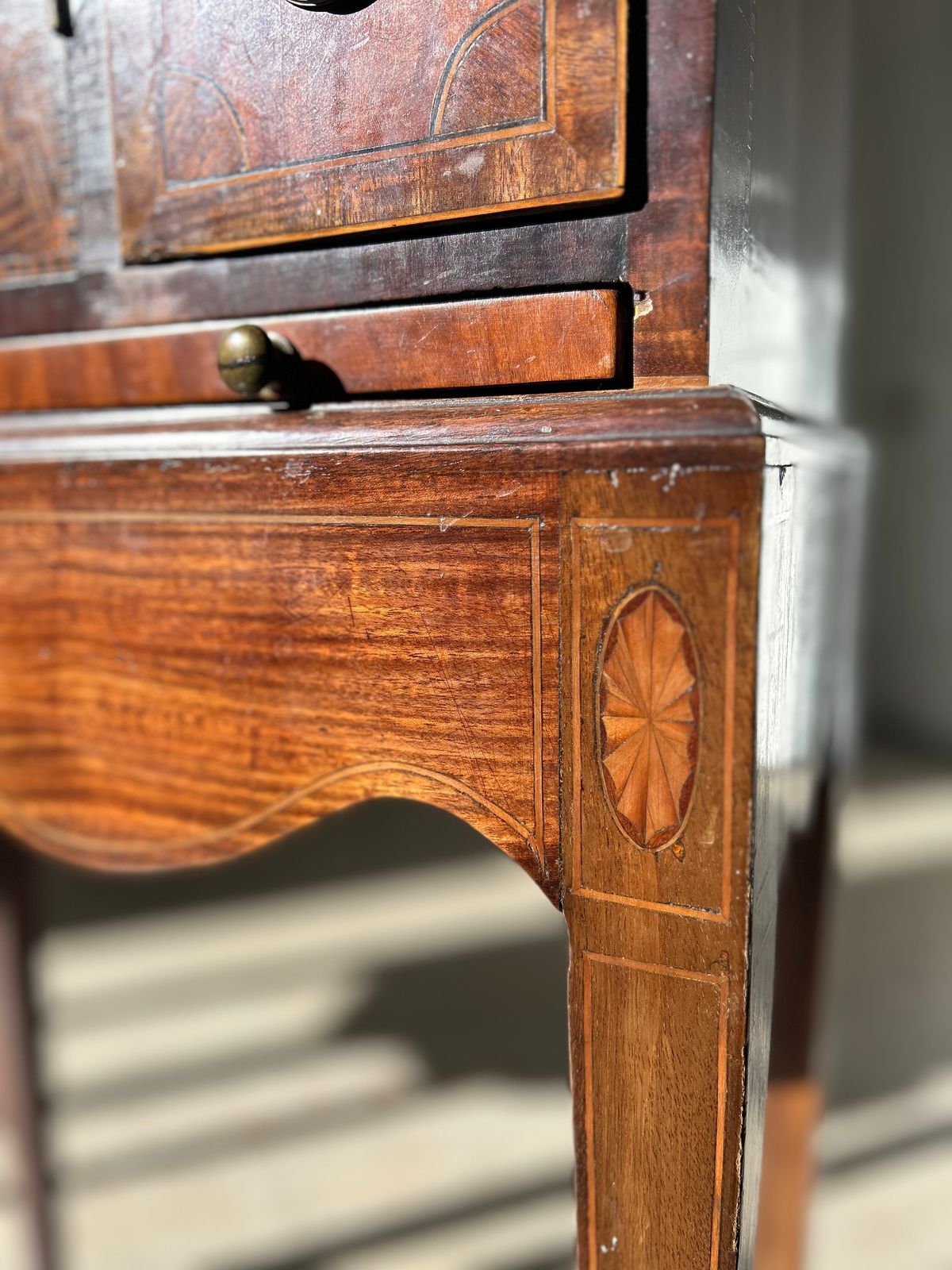 19th Century Chests On Stands ‘Lady Yarborough’s Sheraton Cabinets’ photo vintage