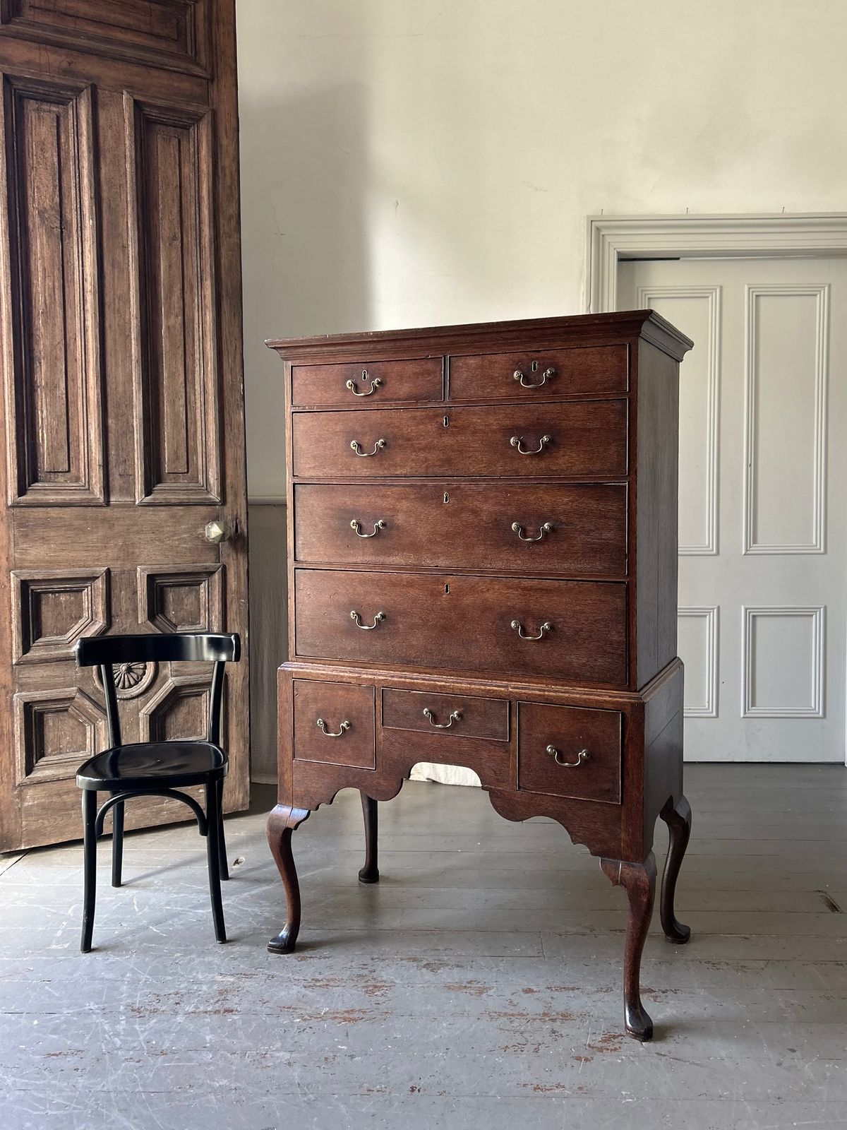 Elegant George 1st Oak Chest On Stand photo furniture