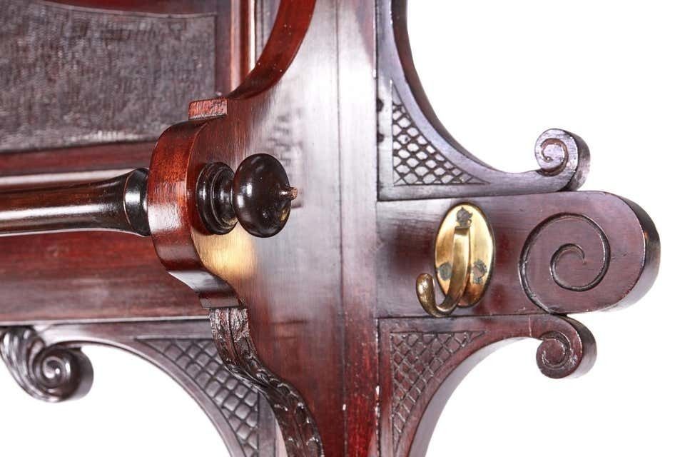 Antique Victorian Carved Mahogany Hall Stand photo 1695.0