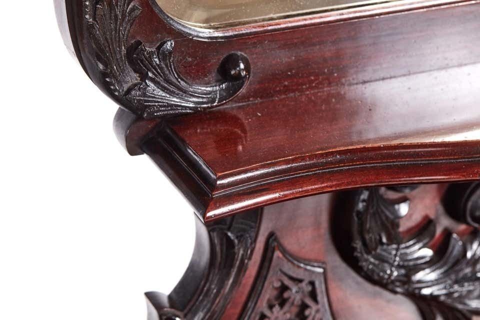 Home Decor Antique Victorian Carved Mahogany Hall Stand photo