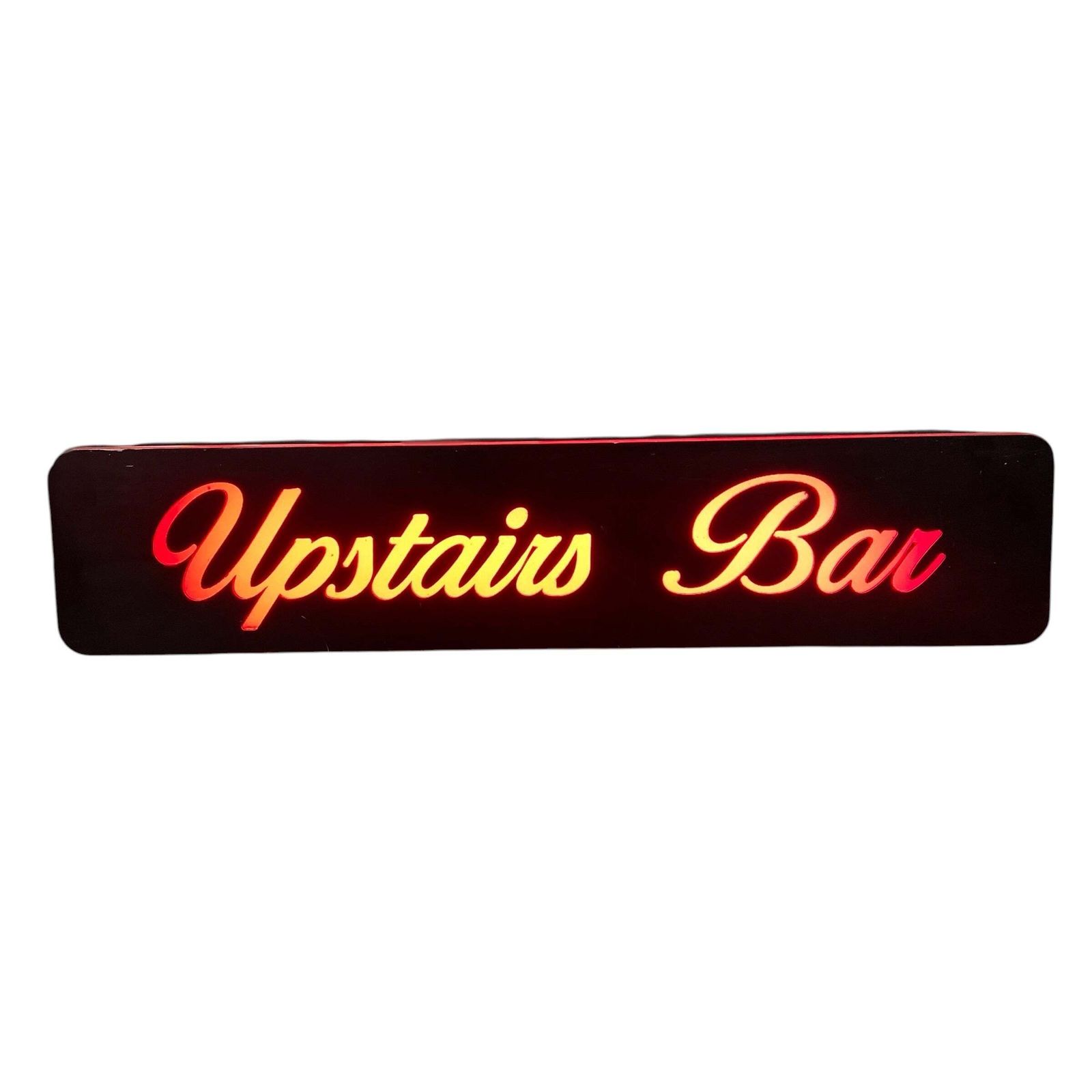 Illuminated Upstairs Bar Sign Led photo vinterior